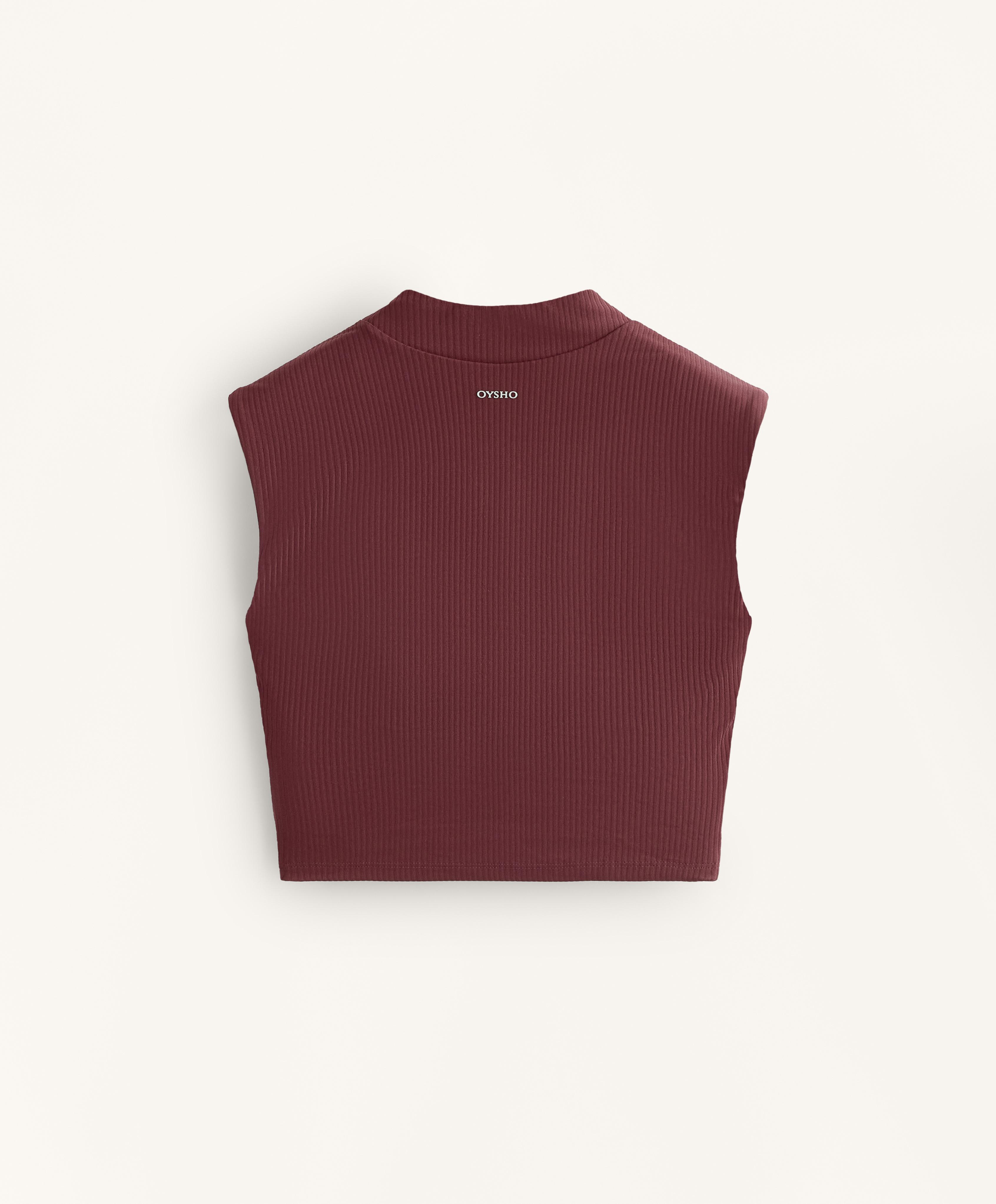 Comfortlux crossover sleeveless Tank top — MAROON