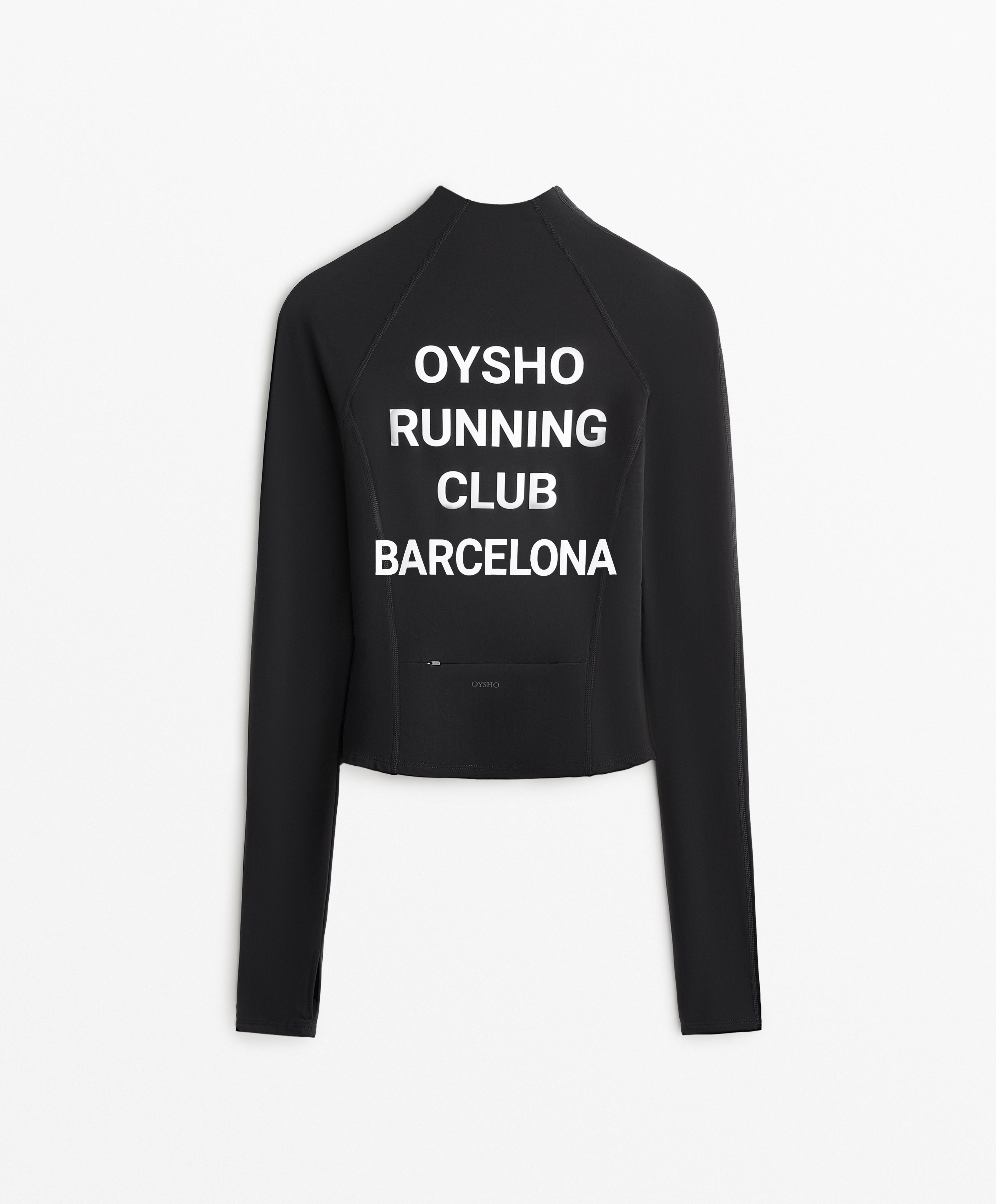 Veste technique light warm à coutures Oysho Running Club Barcelona
