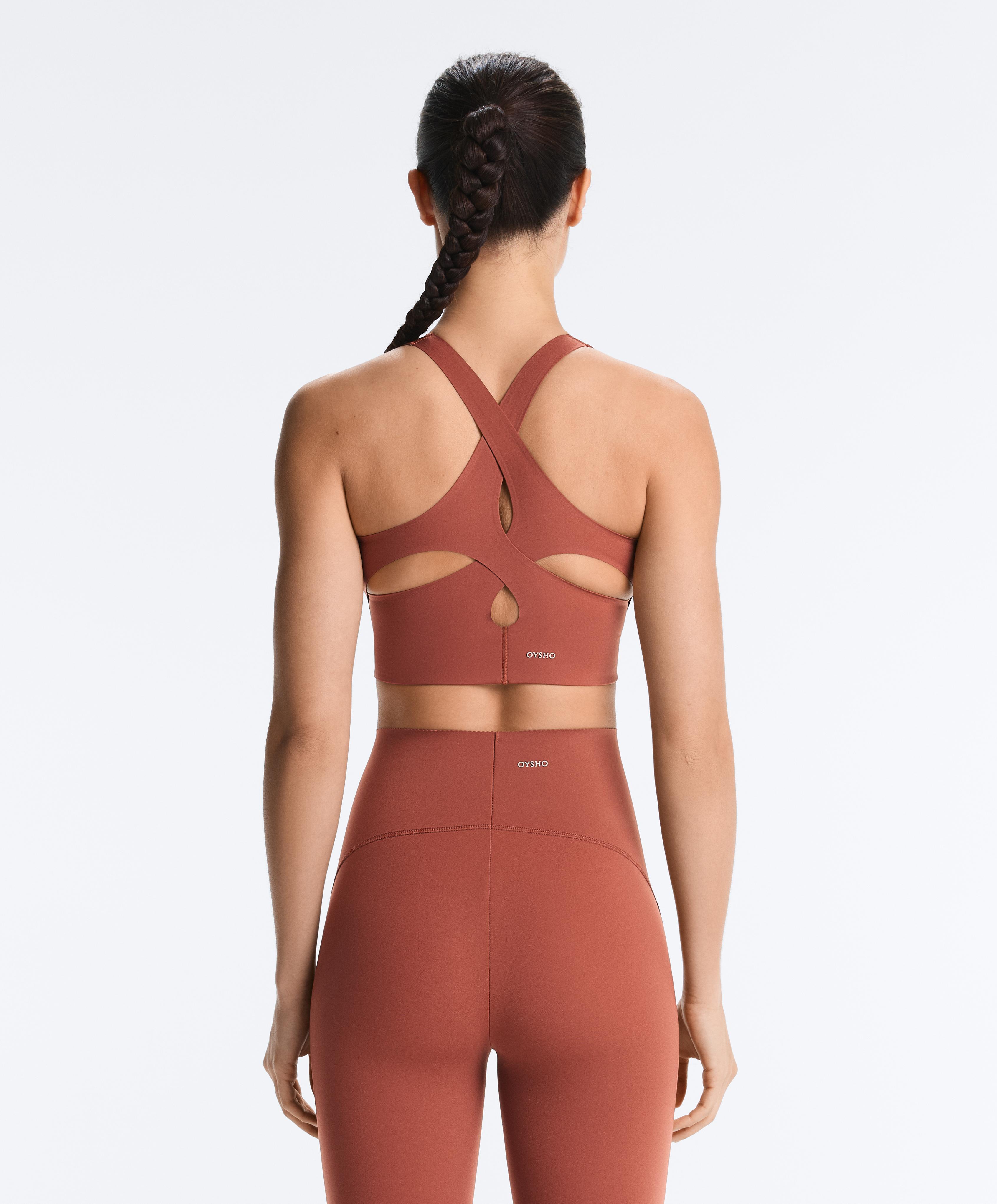 Light Touch crossover back tank top — WASHED TERRACOTTA