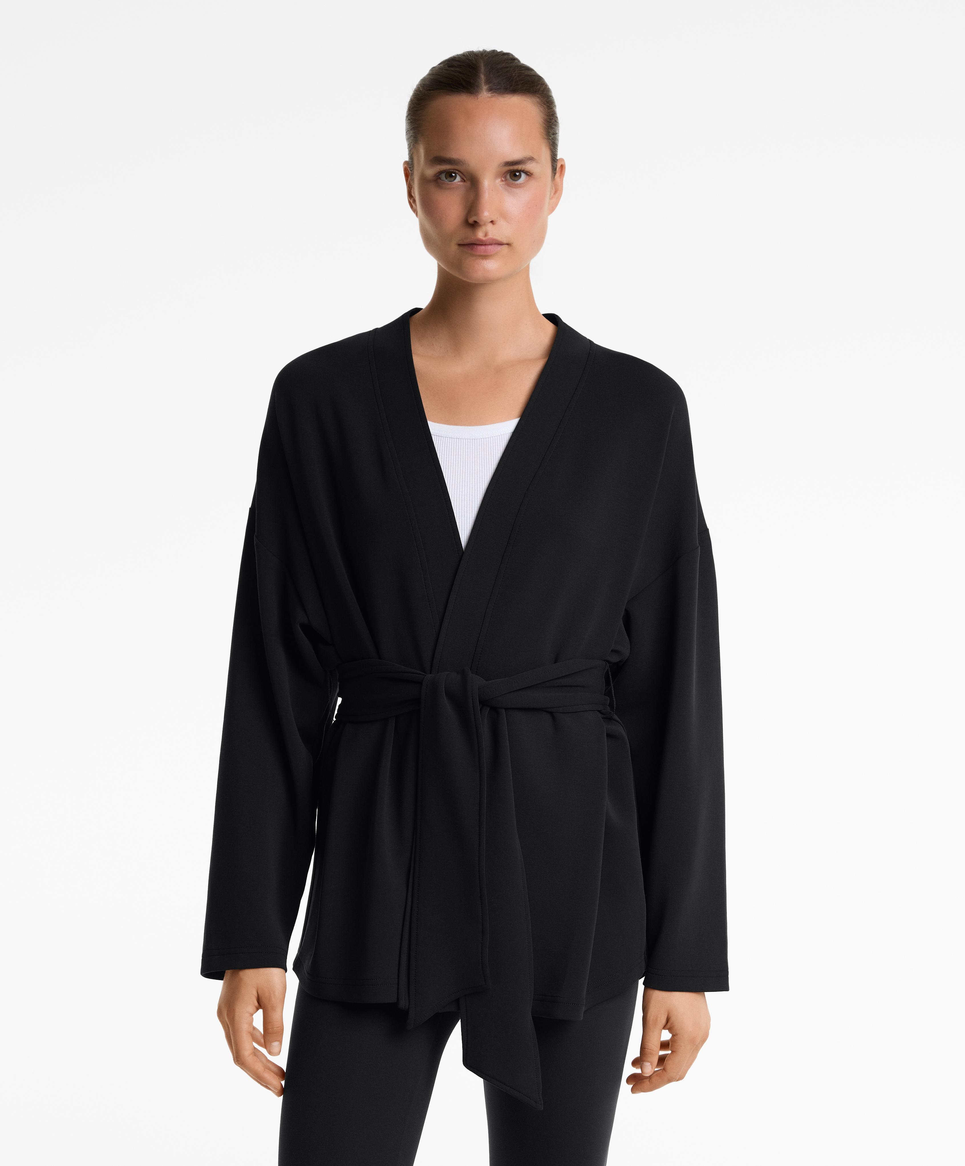 Veste longue kimono avec modal au toucher doux Veste longue kimono avec modal au toucher doux