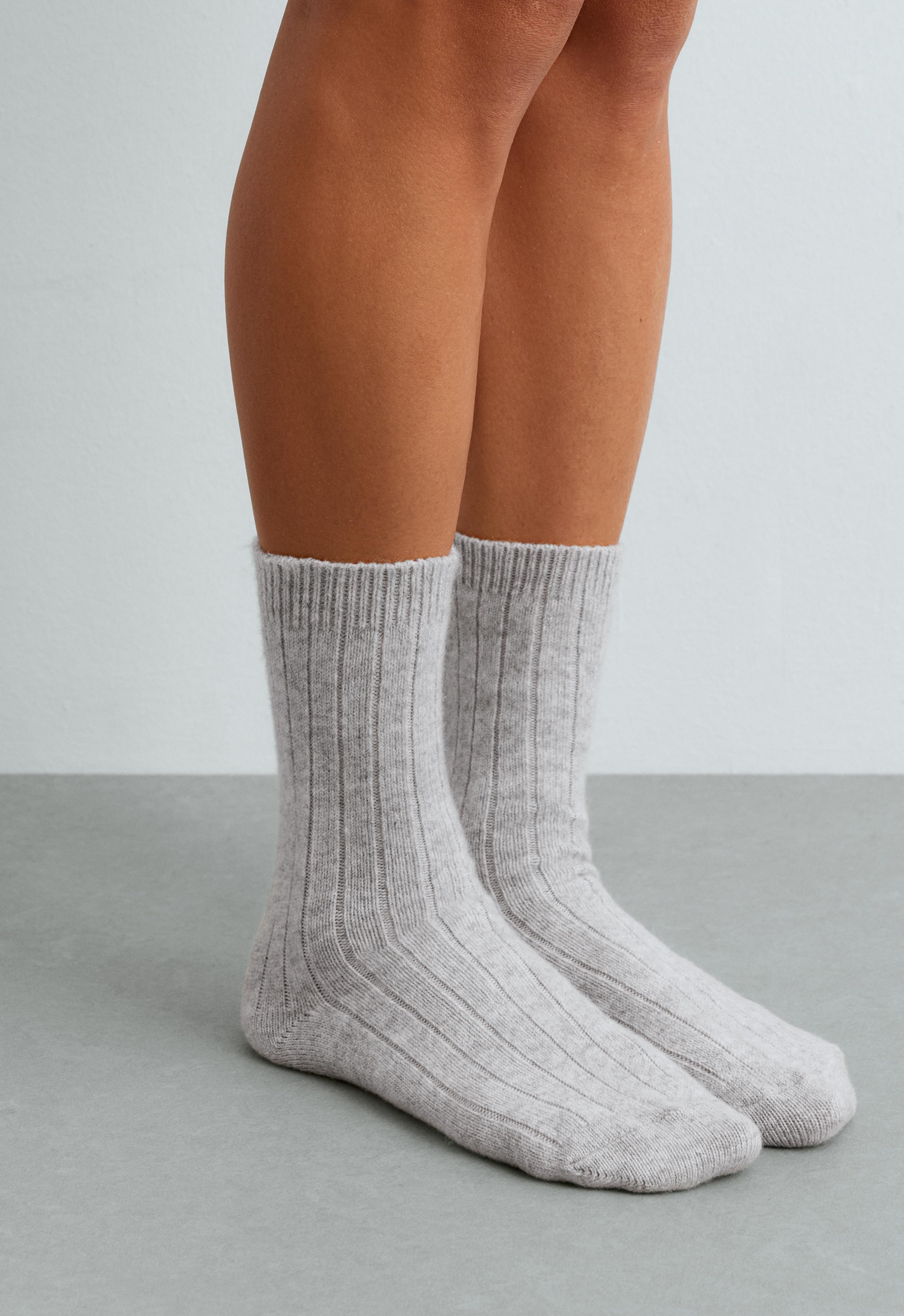 75% cashmere socks — DARK-GREY MELANGE