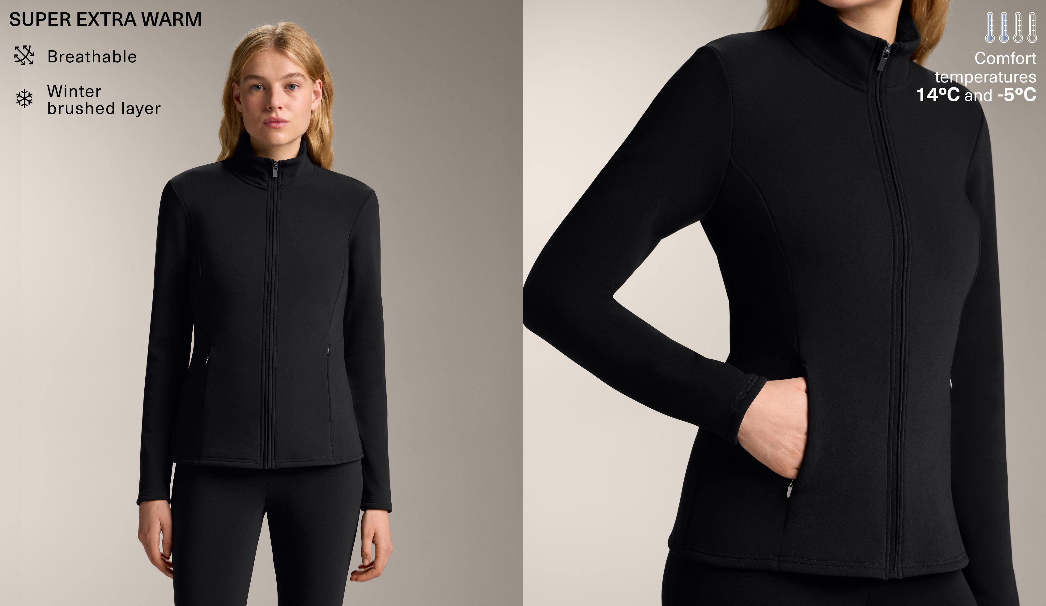 Длинная высокотехнологичная куртка Seamless из супертеплой ткани Длинная высокотехнологичная куртка Seamless из супертеплой ткани