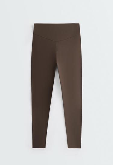 Ankle-length High rise Comfortlux leggings — BROWN 7
