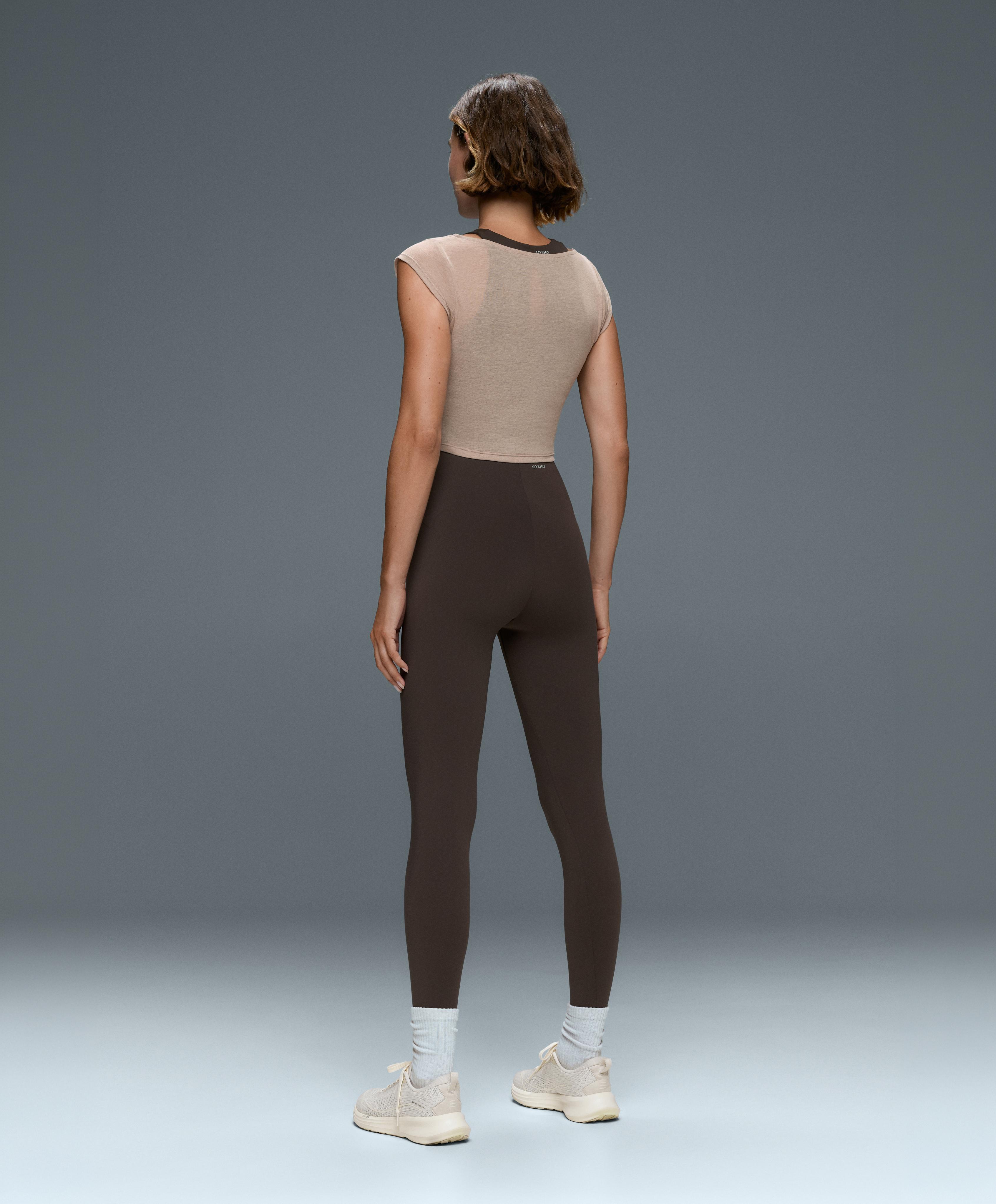 Comfortlux contrast overlay tank top — LIGHT STONE