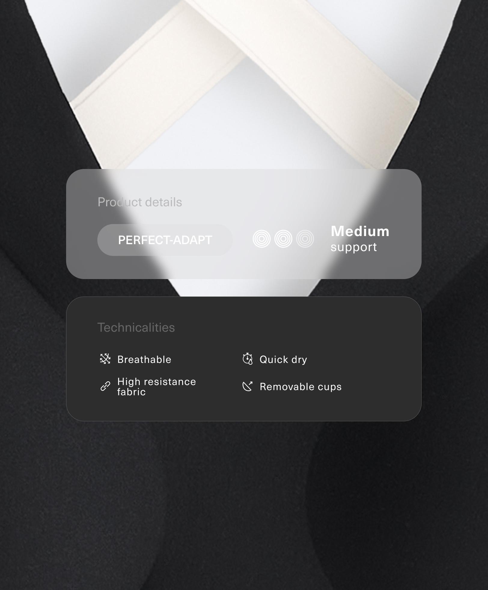 Спортивный бюстгальтер Perfect-adapt со средней степенью поддержки Спортивный бюстгальтер Perfect-adapt со средней степенью поддержки