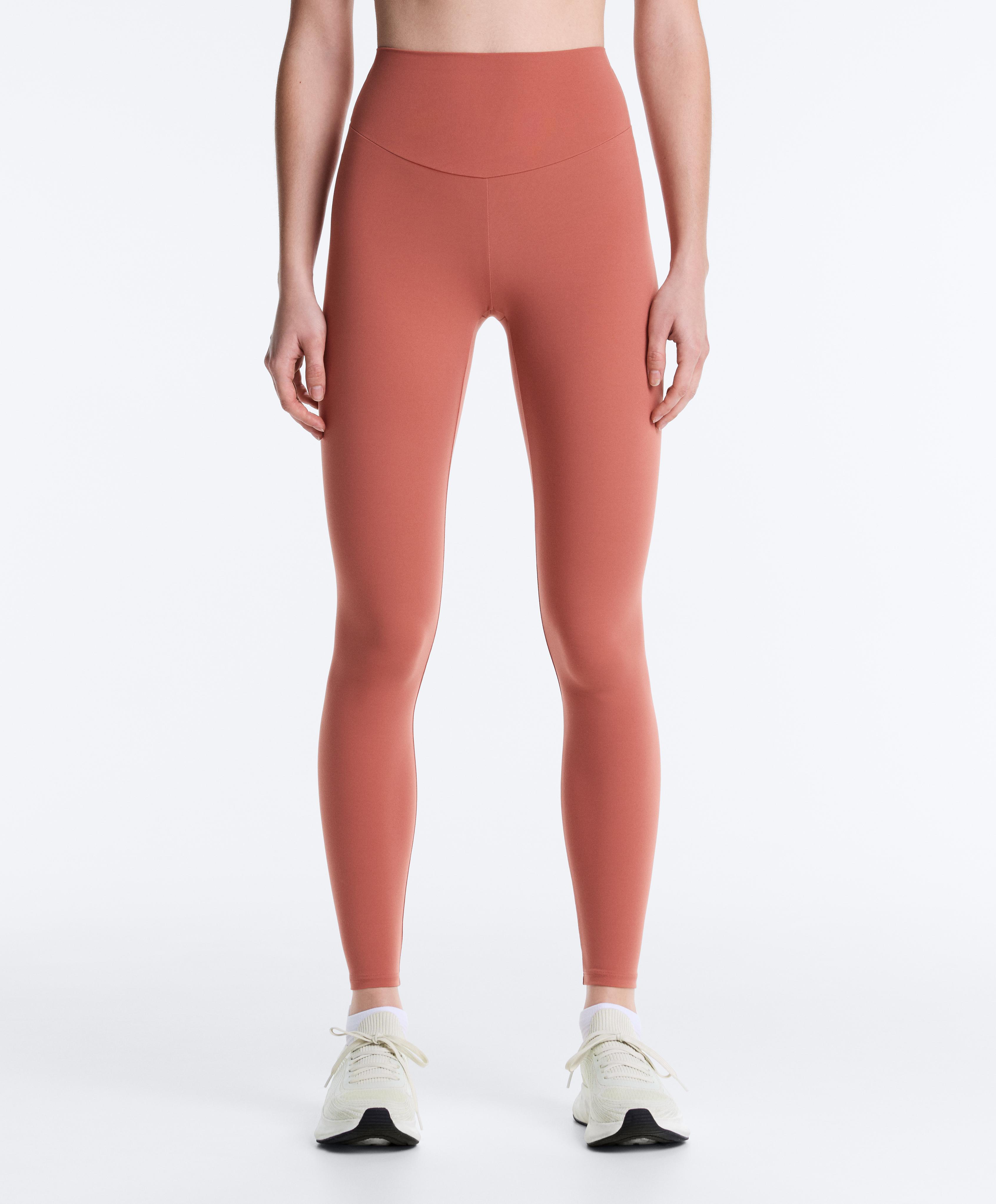 Comfortlux high-waisted ankle-length leggings — ROSETTE BLUSH