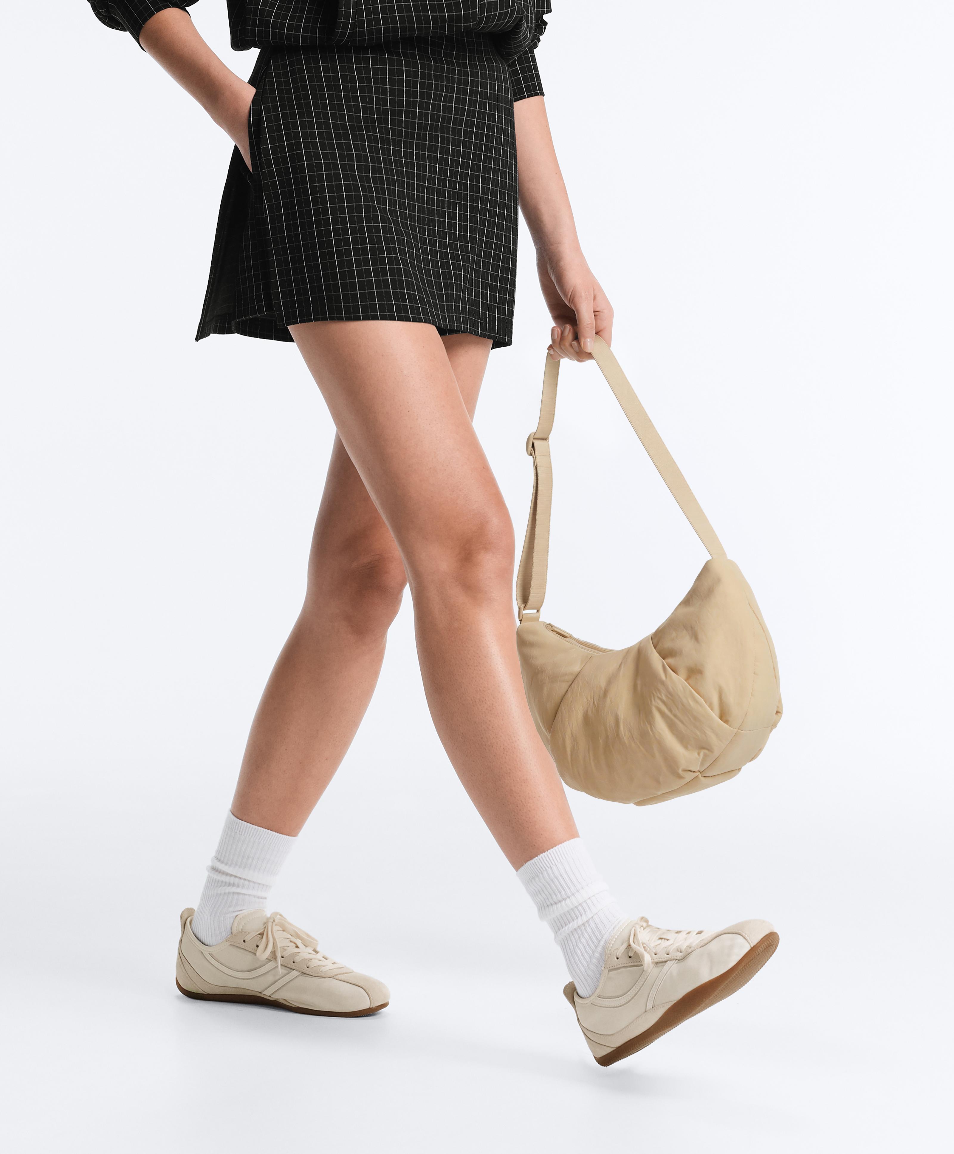 Quilted crossbody bag — CREAM (alternate view)