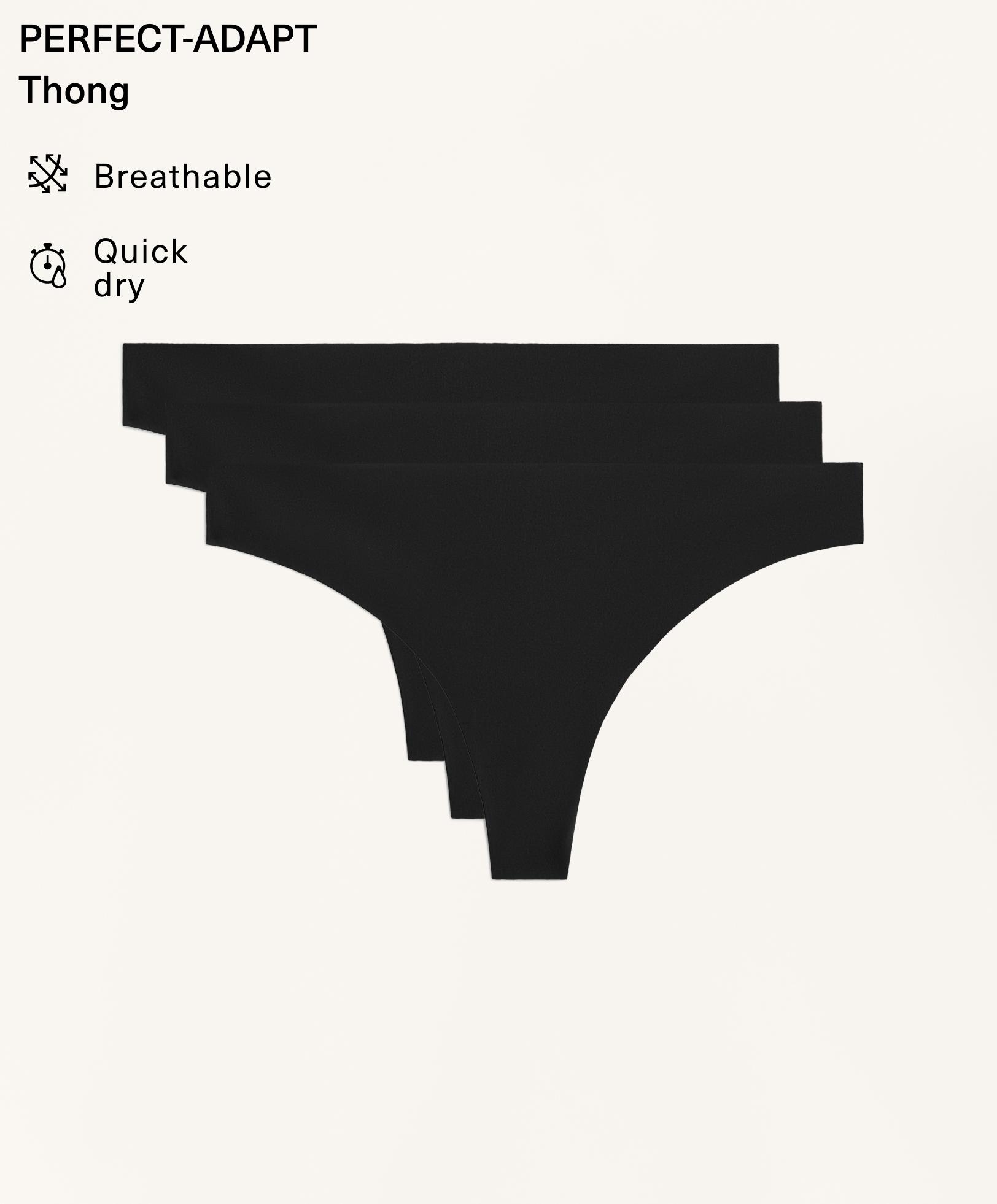 3 par tangatrusser i blanding med polyamid, der er usynlige under tøjet 3 par tangatrusser i blanding med polyamid, der er usynlige under tøjet