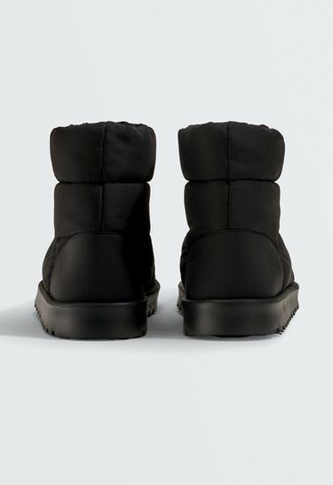 Water-repellent nylon ankle boot — BLACK 5