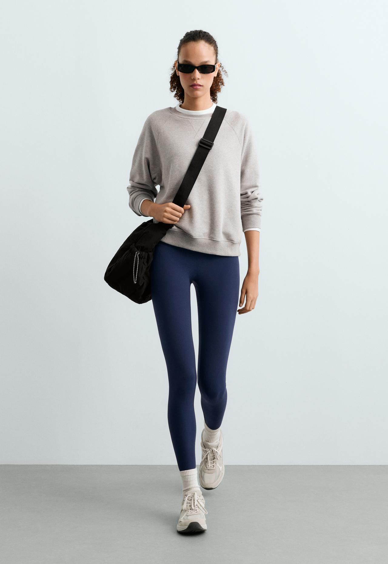 Shopper bag with side pockets — BLACK