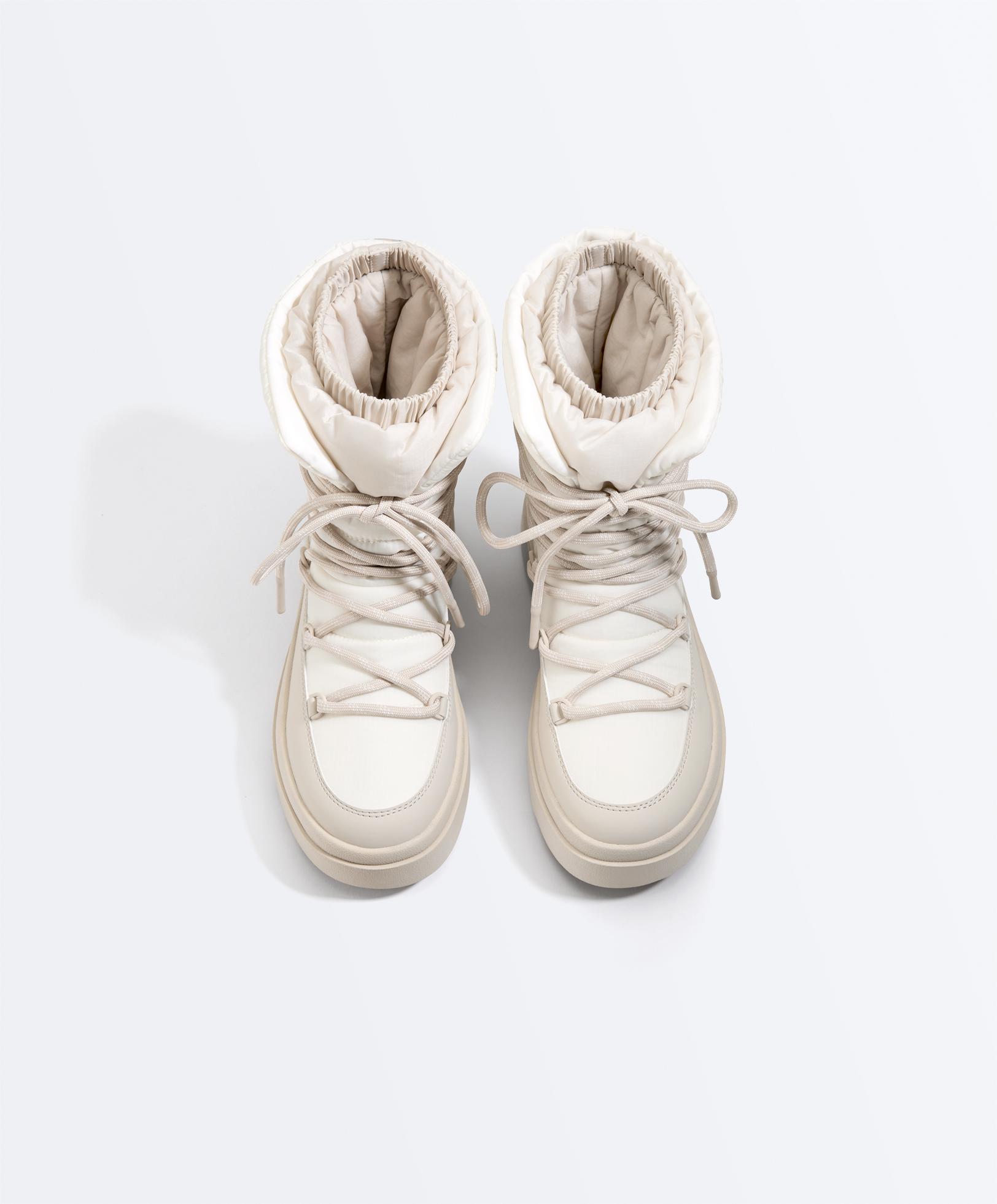 Combined lace-up boot — MINK