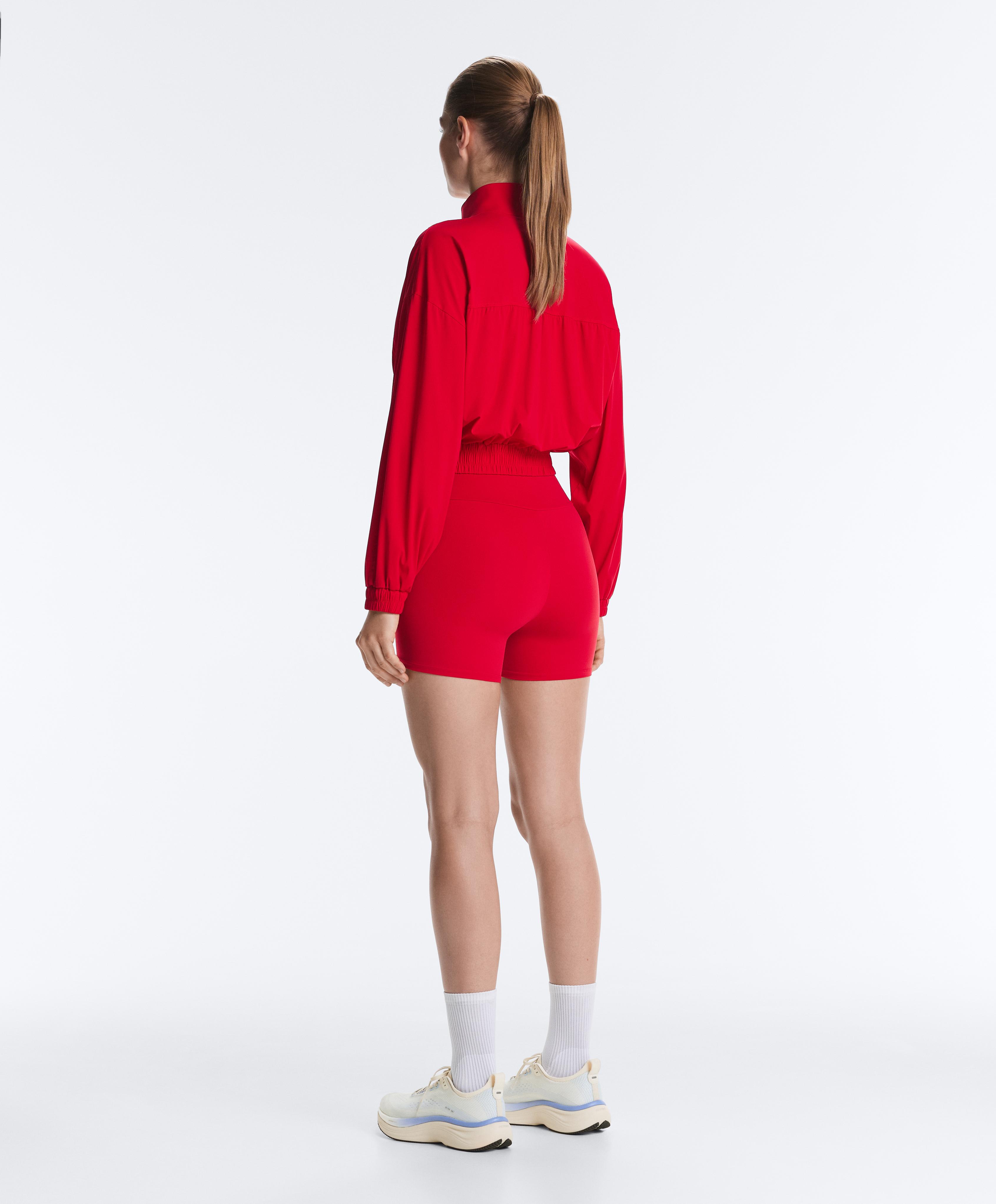 Light Touch boxy technical jacket — BRIGHT RED