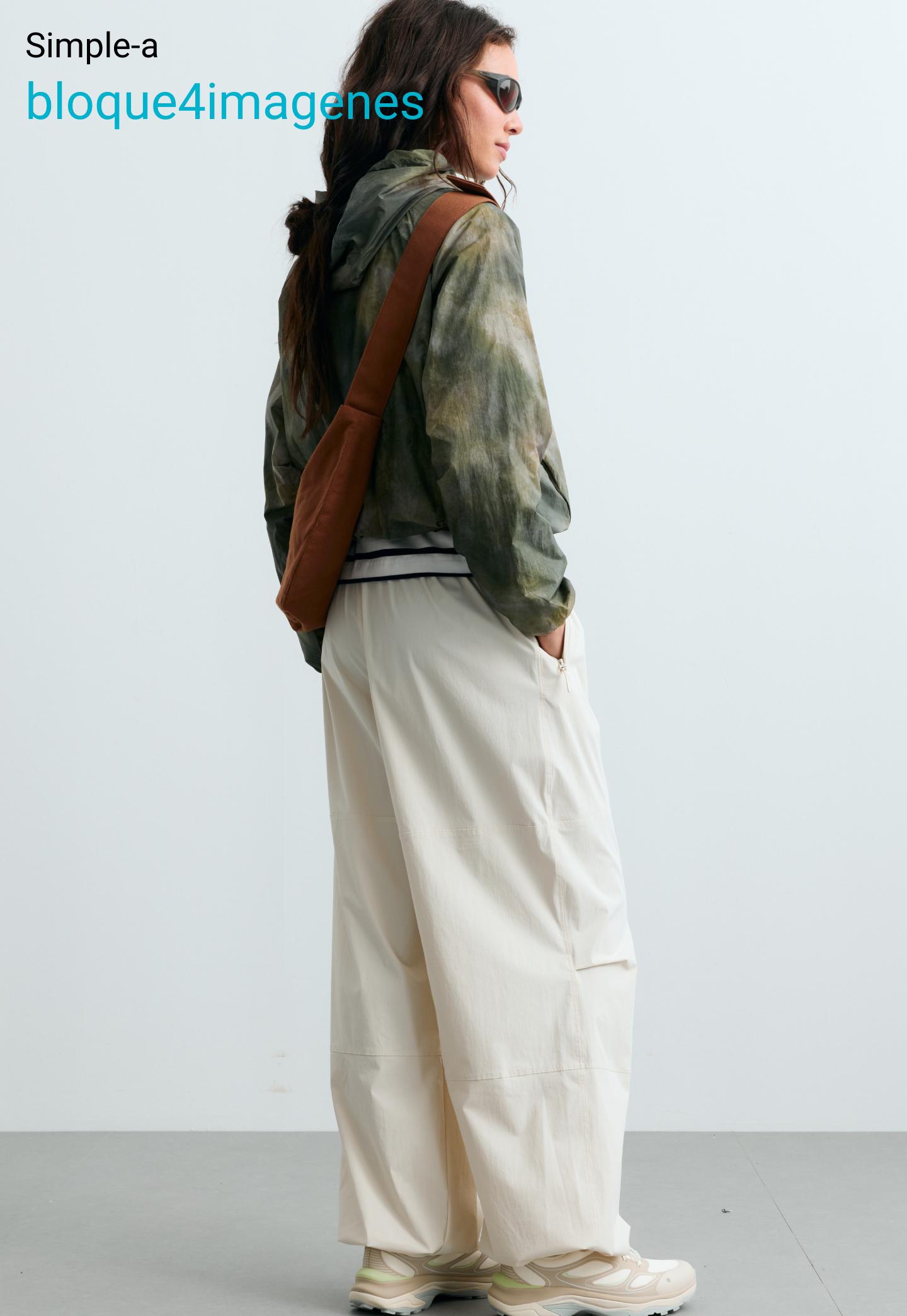 100% linen crop balloon trousers — SAND MELANGE