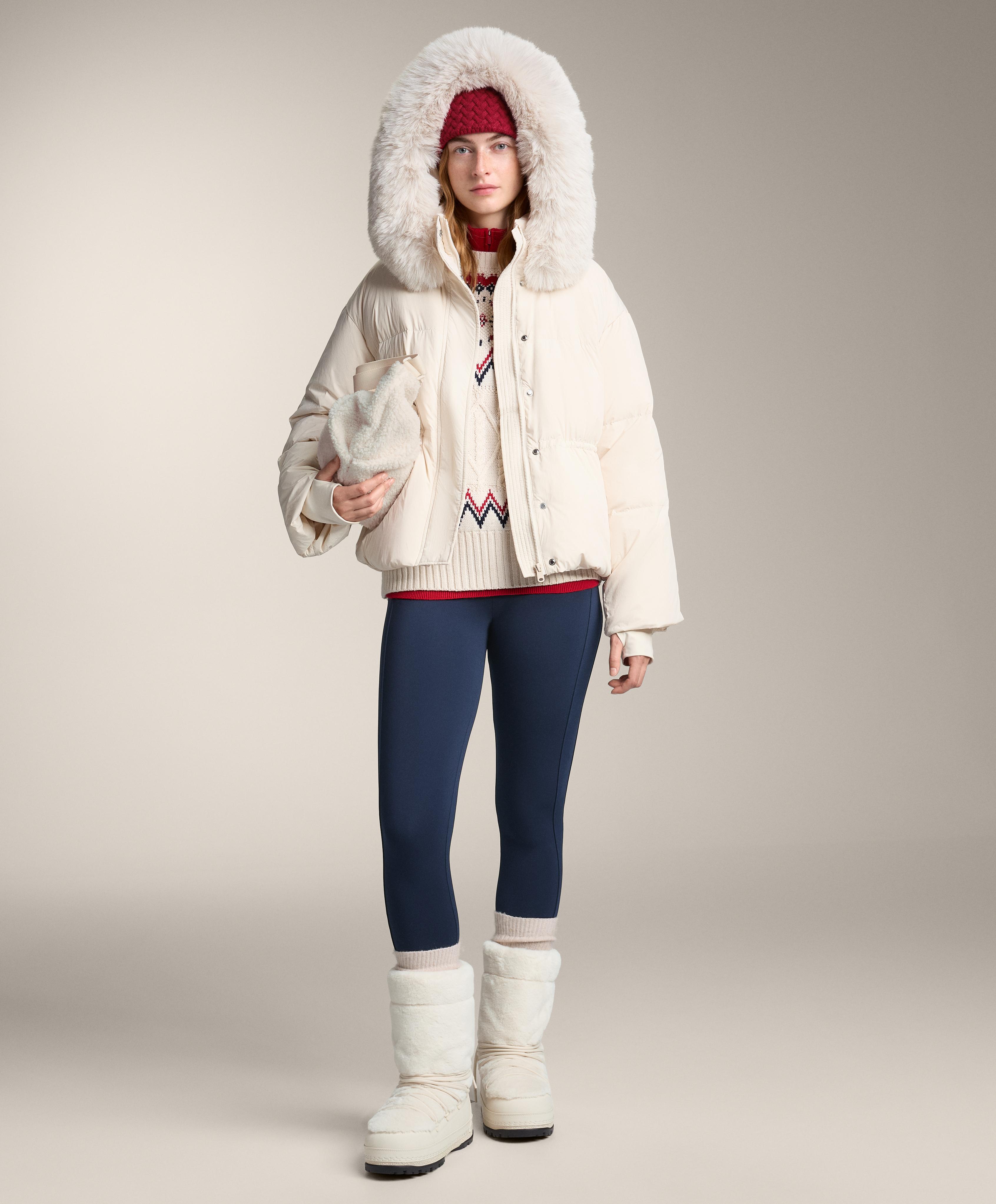 Kar tanesi jakarlı örgü kazak - Görsel 6