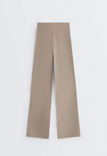 High-rise Comfortlux straight-leg trousers — DARK MINK 8