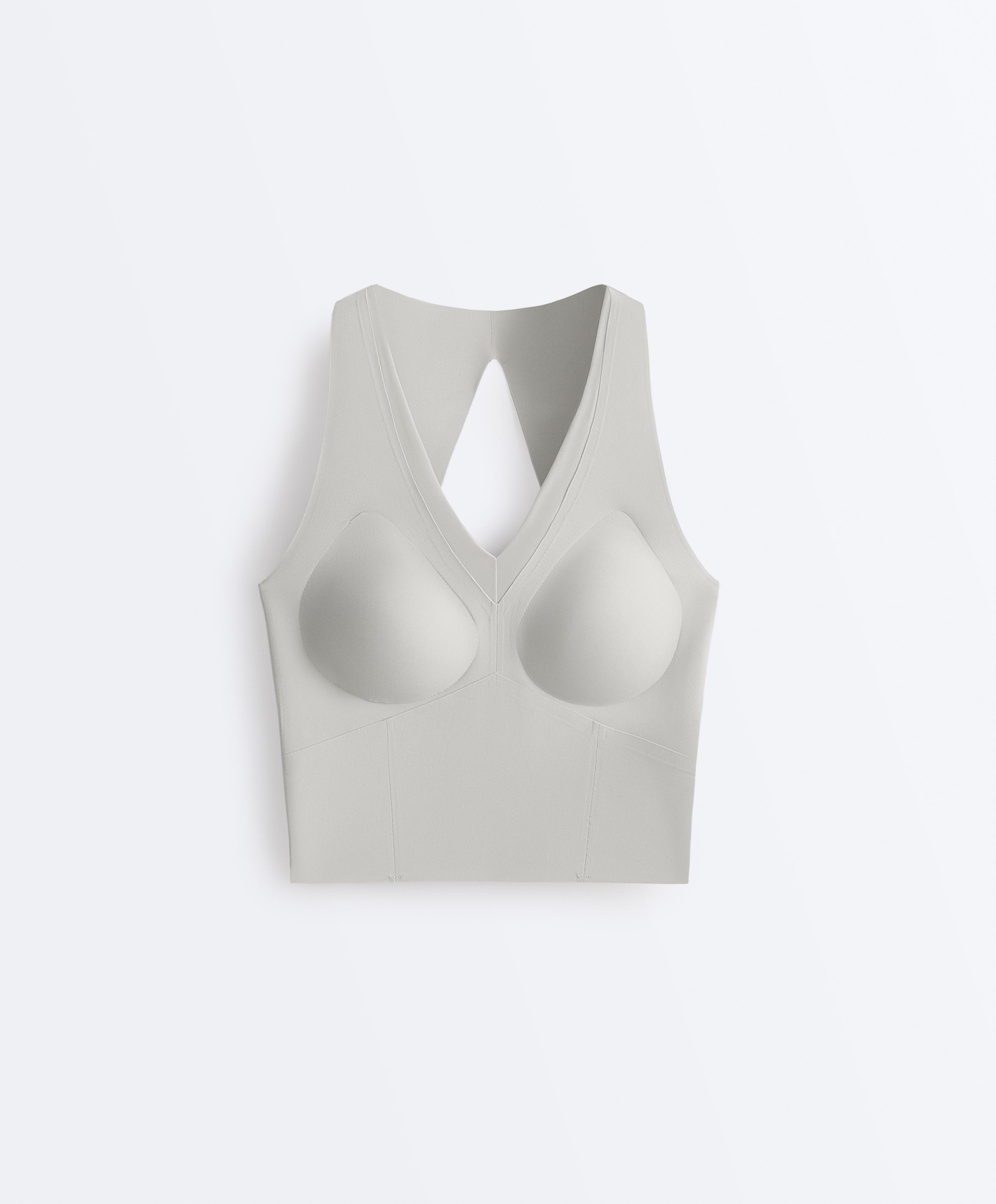 Perfect-adapt strap tank top — PALE GREY-BLUE