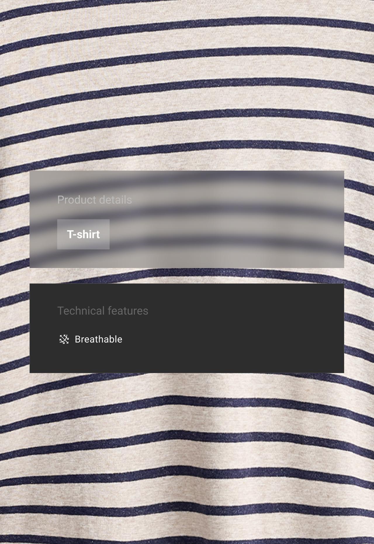 Relaxed long sleeve cotton-blend stripe t-shirt — MINK MELANGE