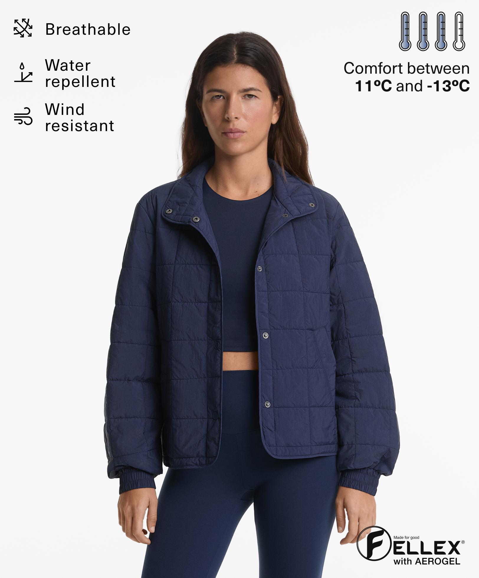 Boxy-Steppjacke mit FELLEX® AEROGEL - Sale
