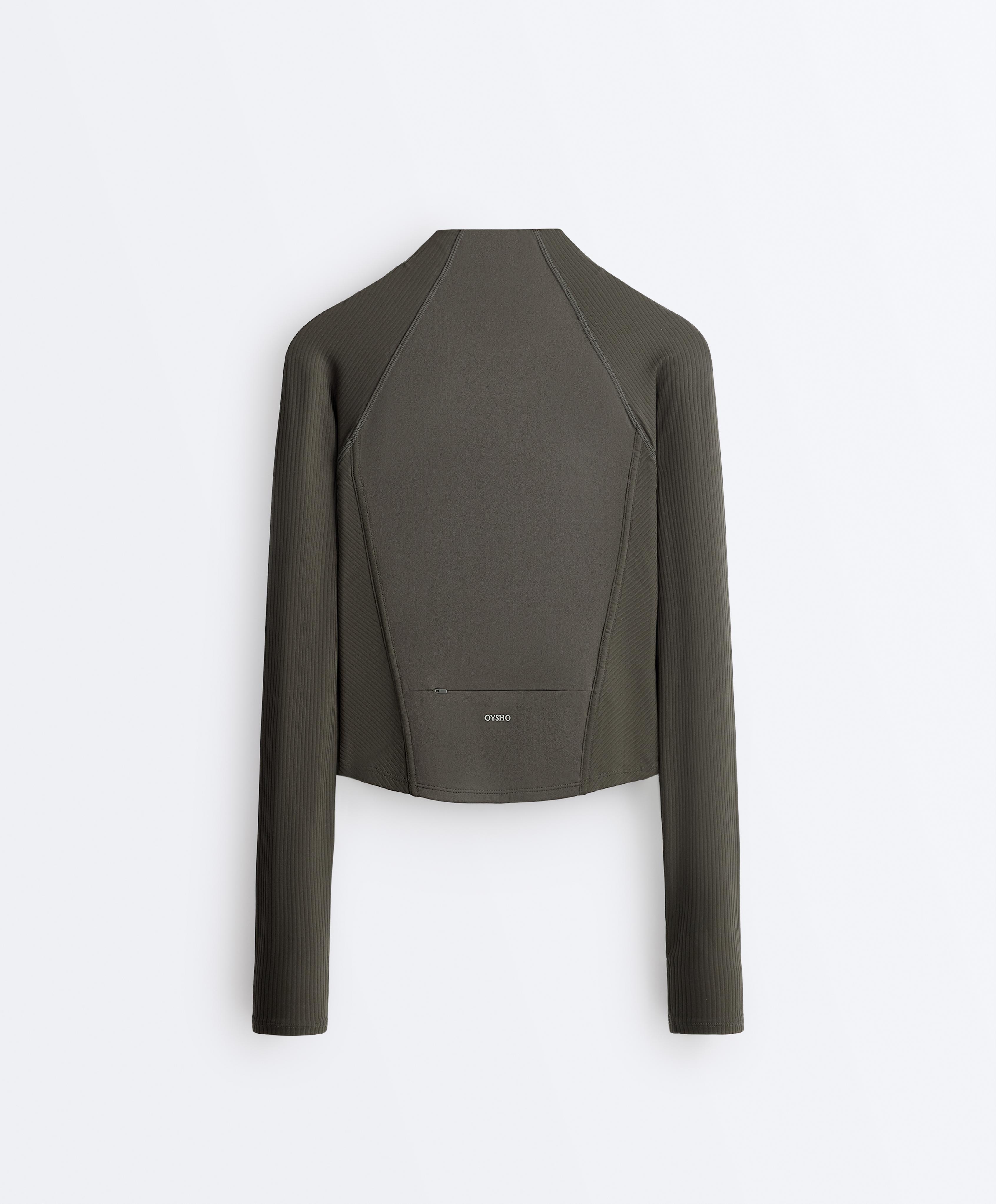 Comfortlux rib technical jacket — GREEN
