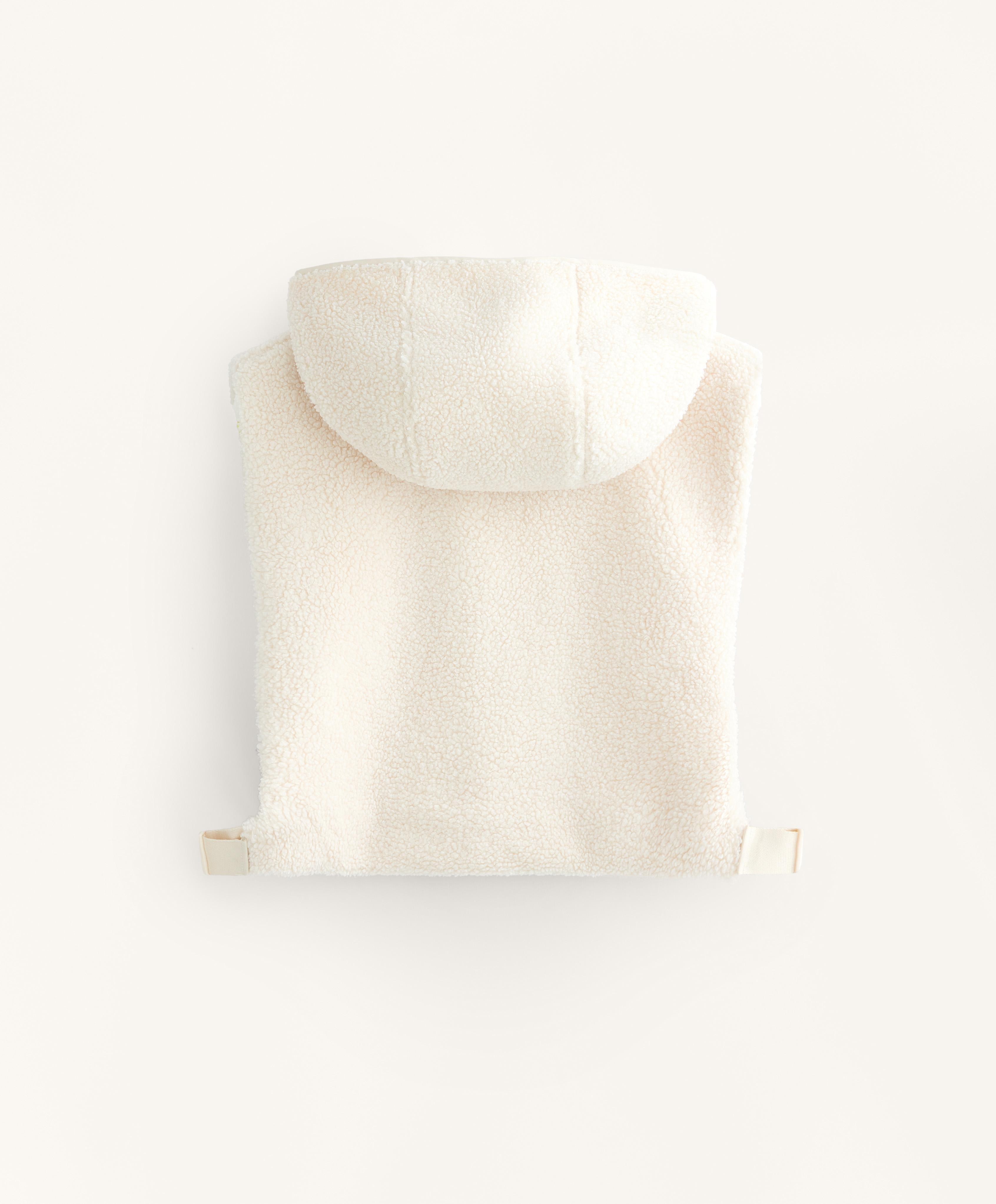 Hooded Wool Cos Teddy Hooded Hybrid Vest COS Open-Side Mohair Vest