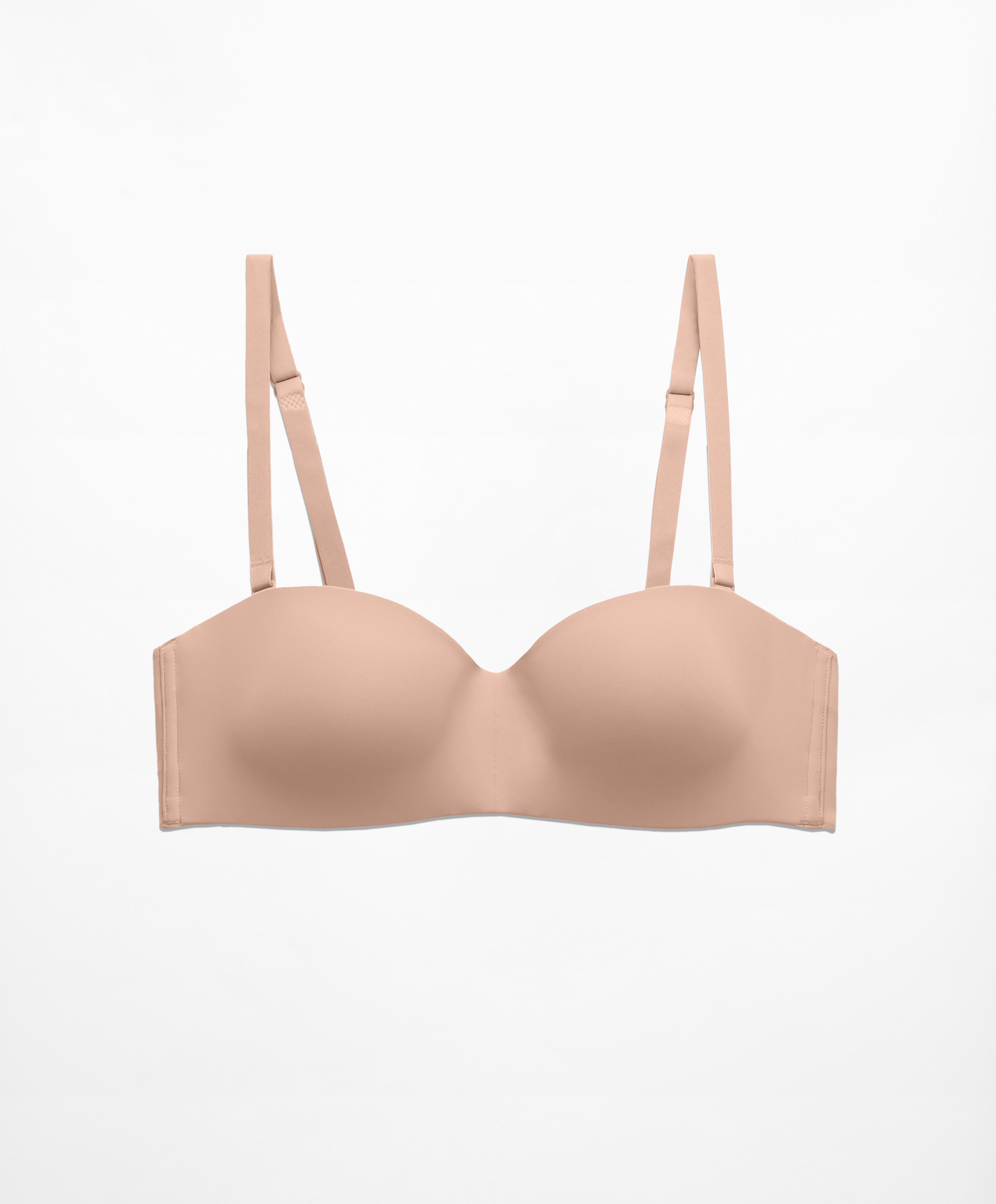 Polyamide blend bra with removable straps