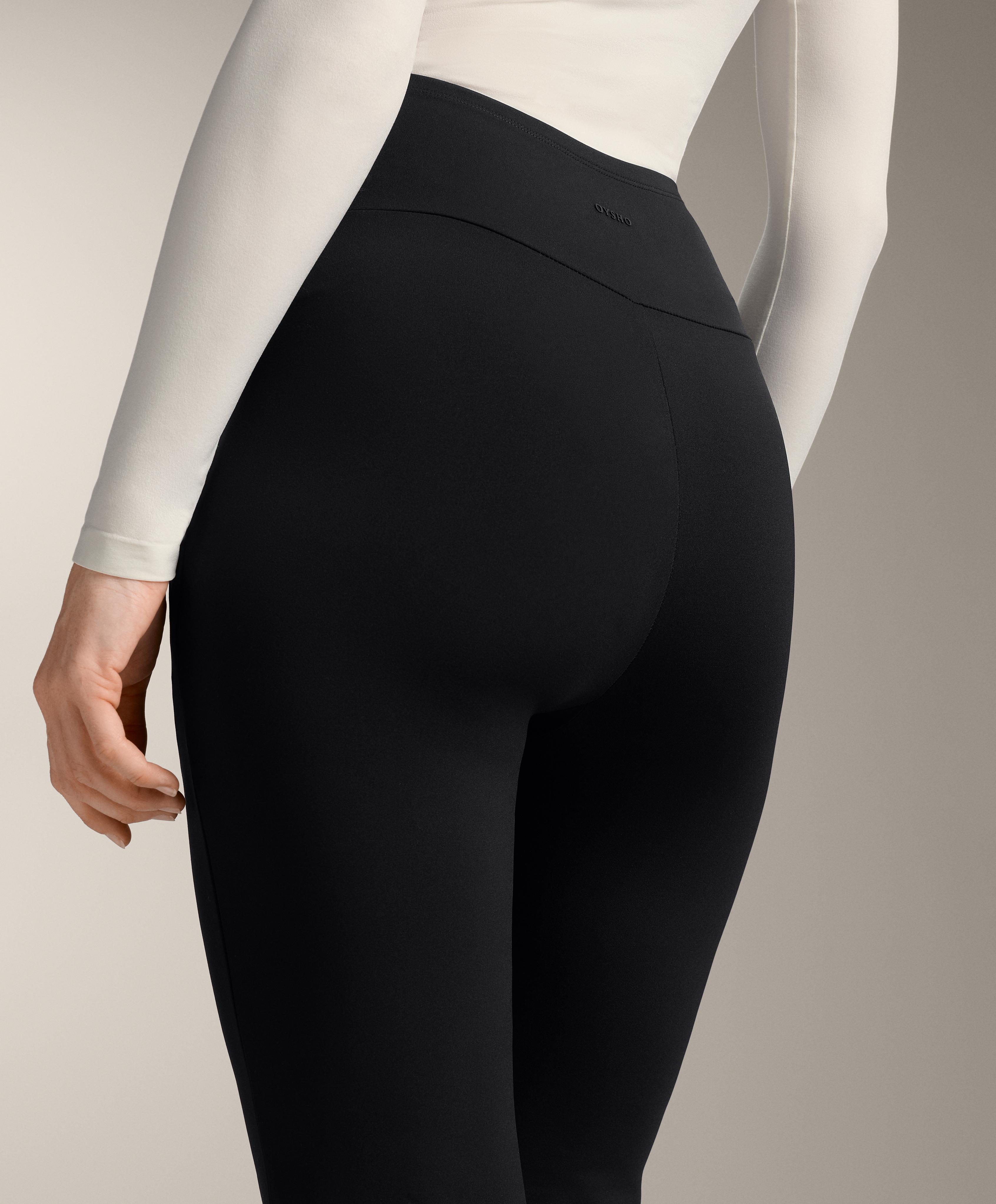 Warm flare maternity trousers — BLACK