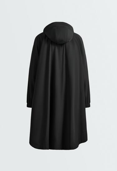 Extra lightweight 10k waterproof long cape — BLACK 7