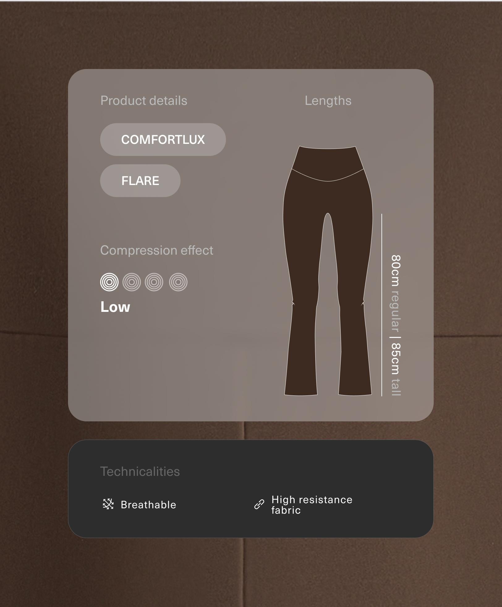 High rise Comfortlux Flare trousers