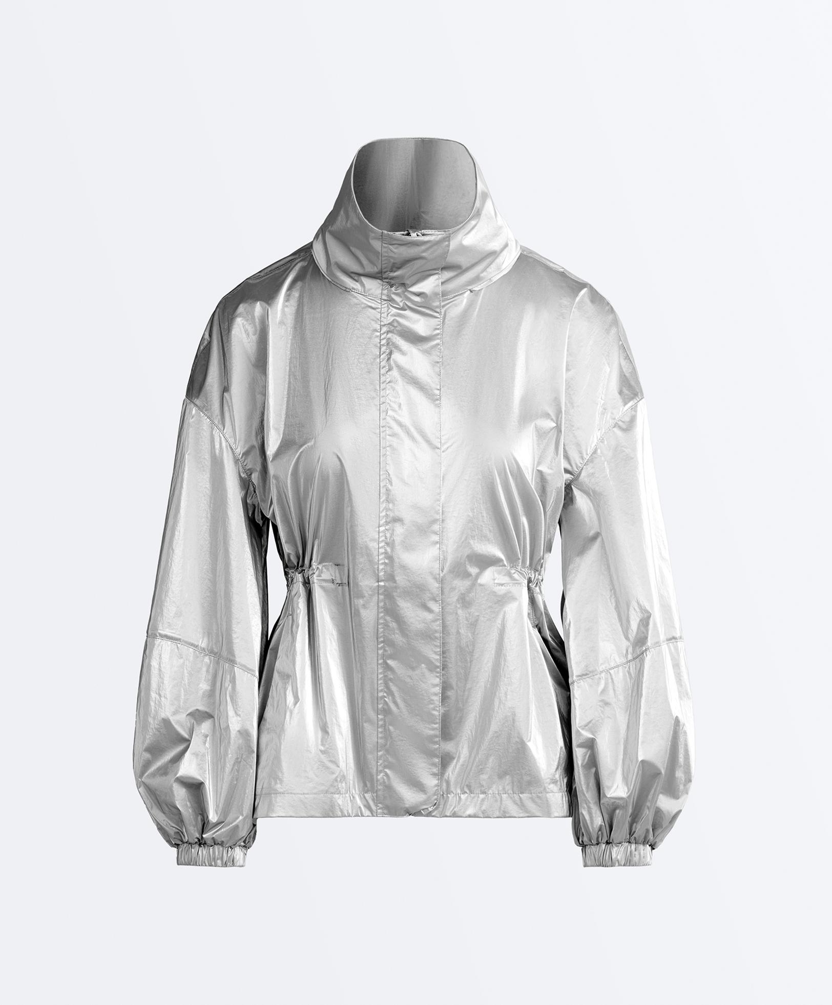 Water-repellent jacket with metallic effect — GREY