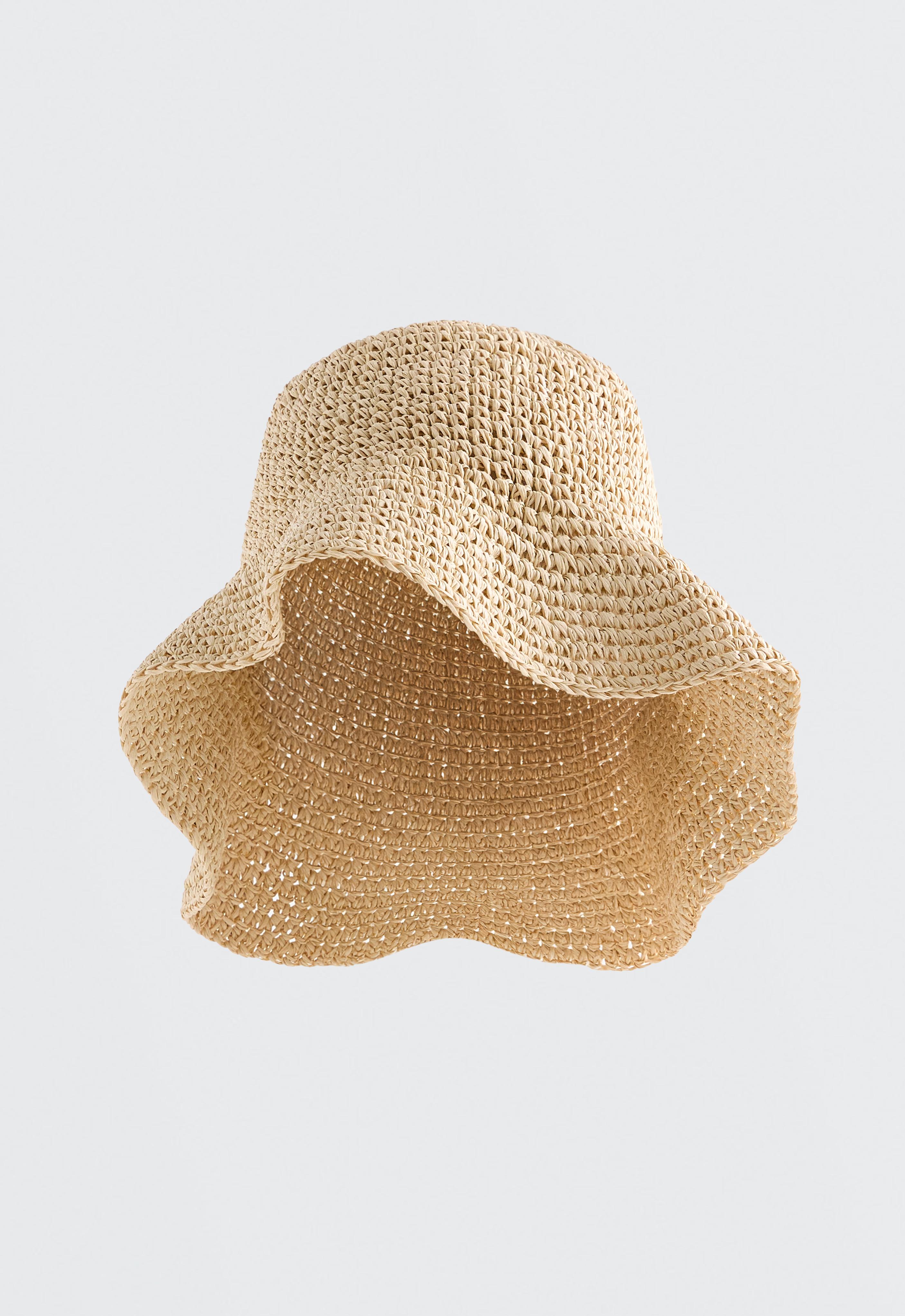 Raffia-effect bucket hat - Sale