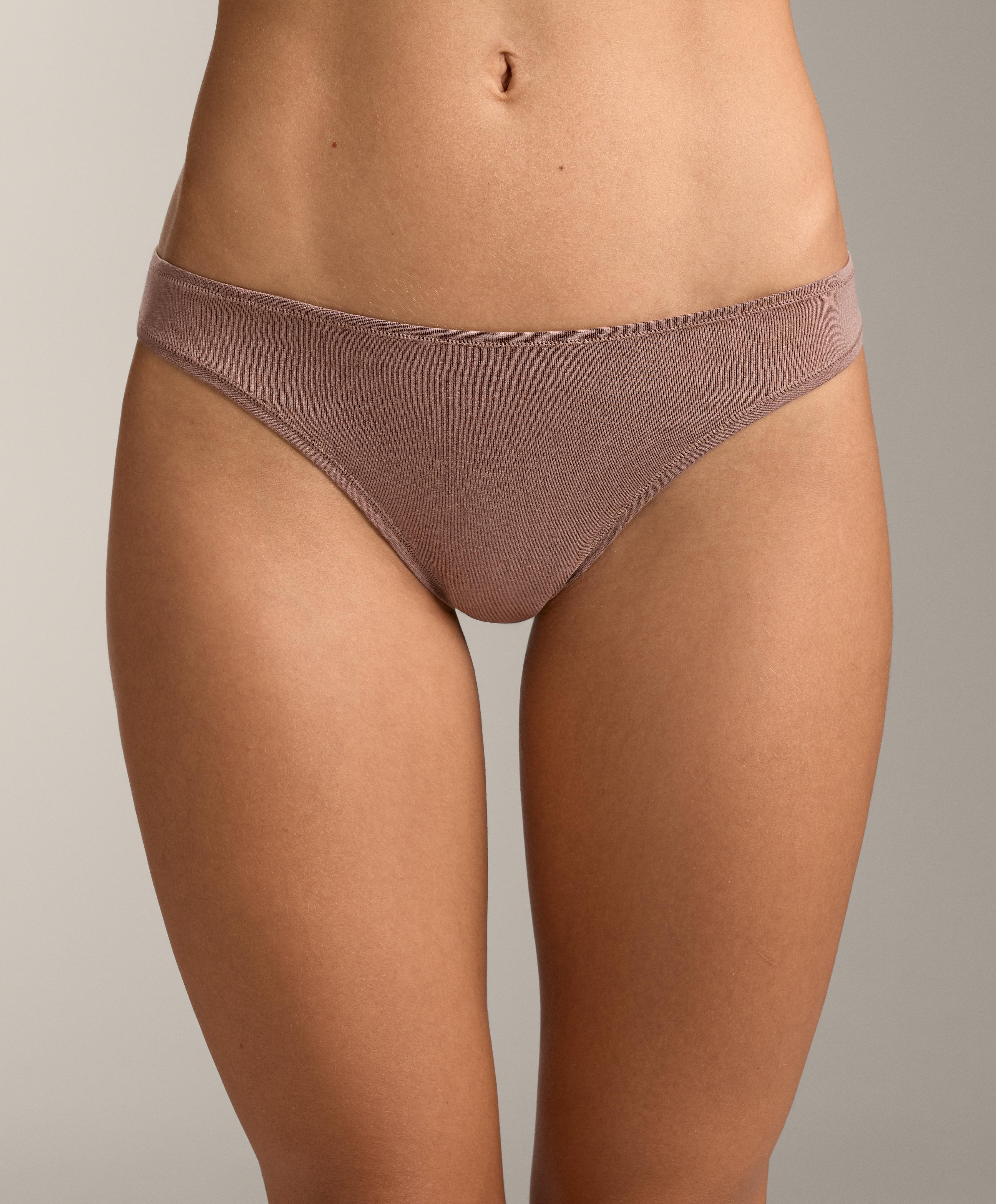 5 cotton blend Brazilian briefs