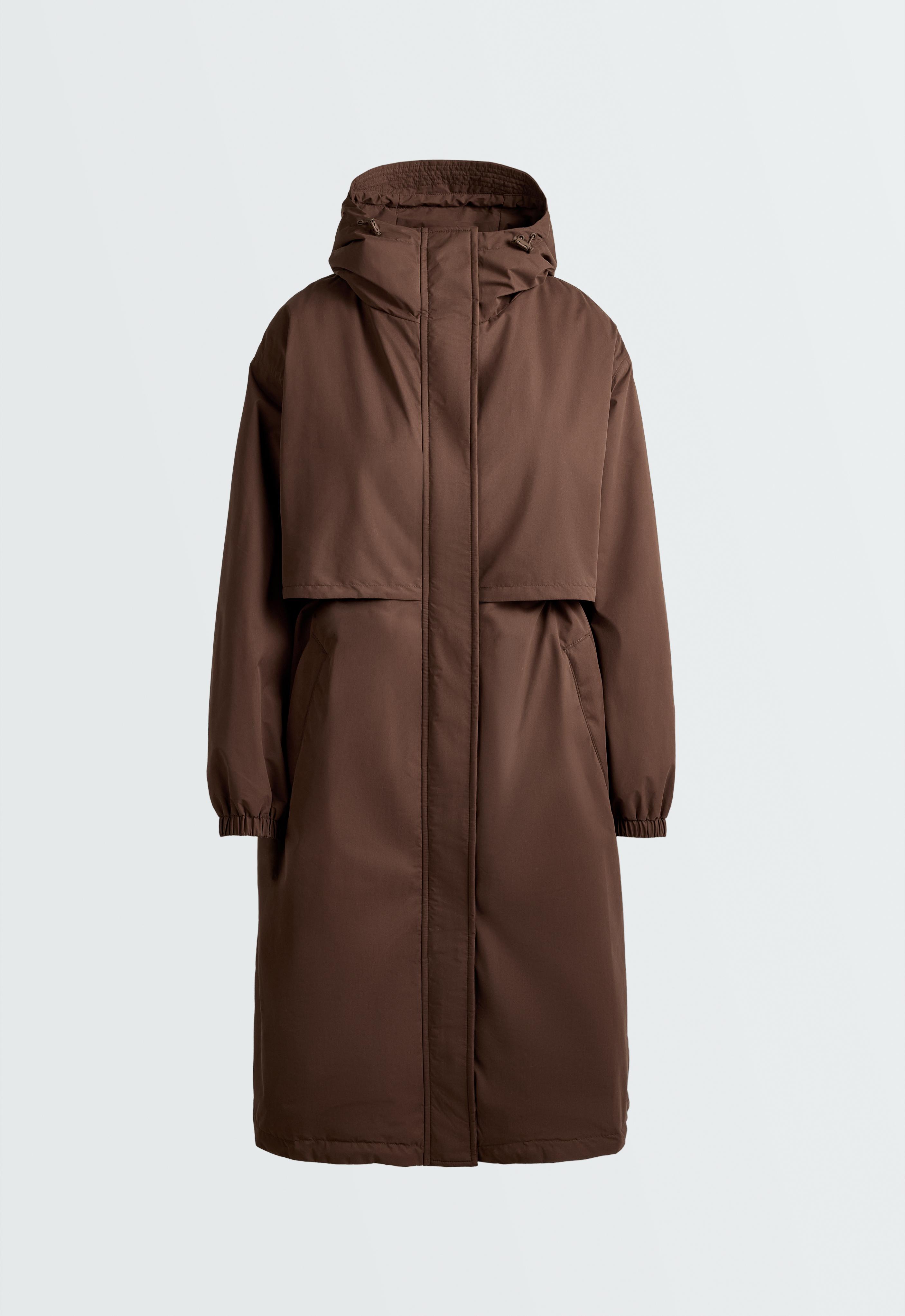 FELLEX® AEROGEL 10K waterproof long padded jacket — BROWN