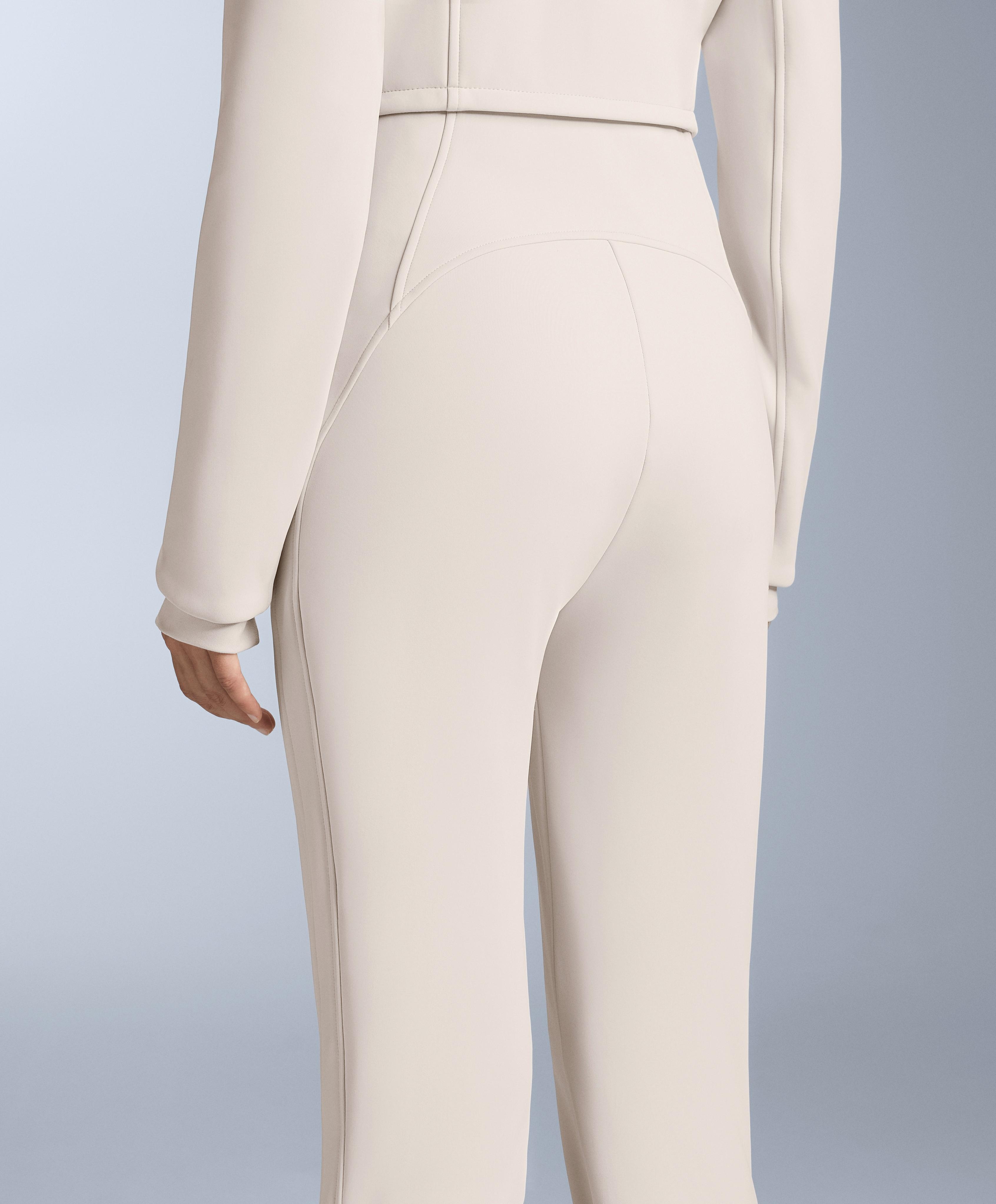 Water-resistant 2-in-1 removable flare stretch SKI jumpsuit — PALE MINK