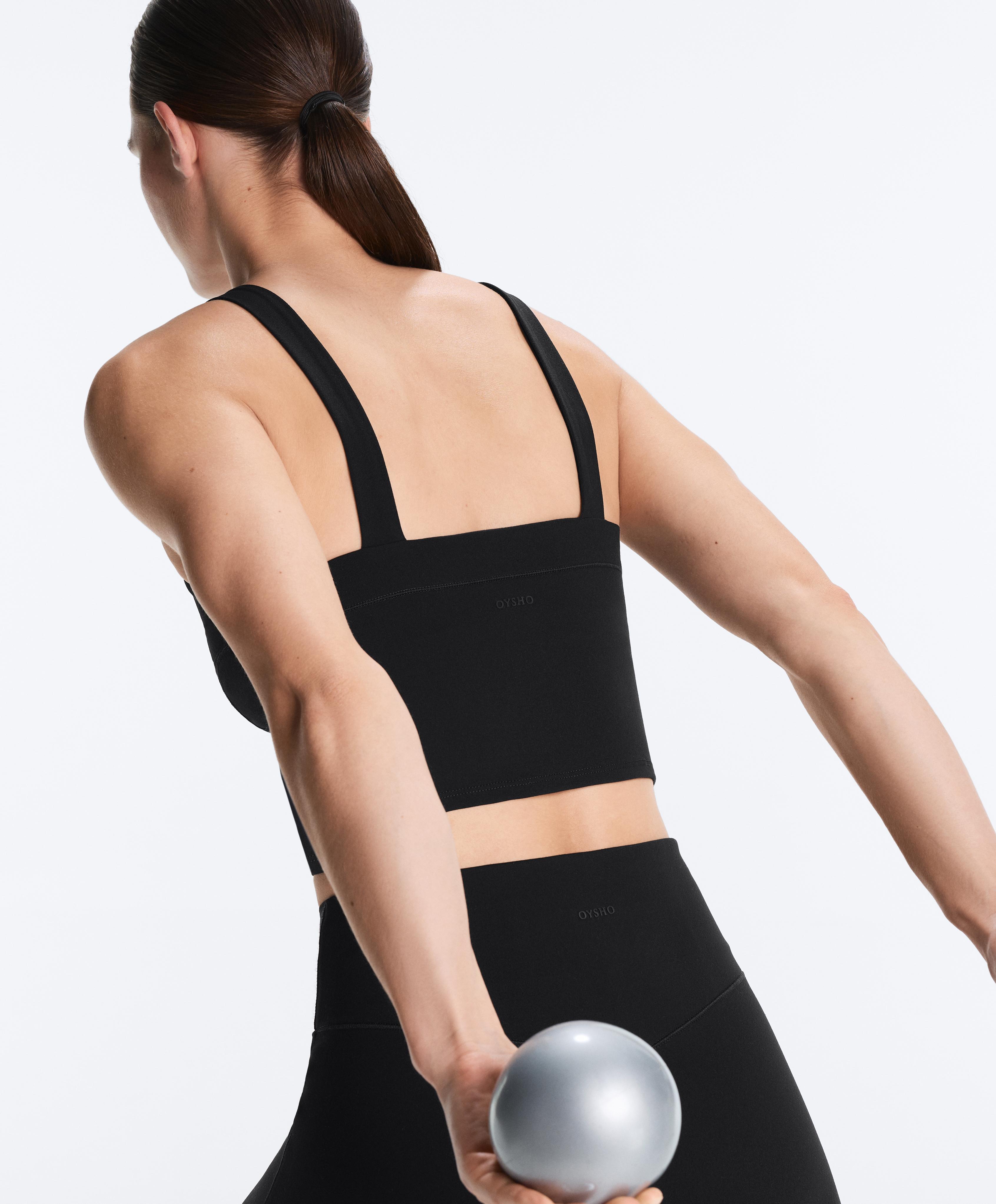 Evermove tank top with straps — BLACK