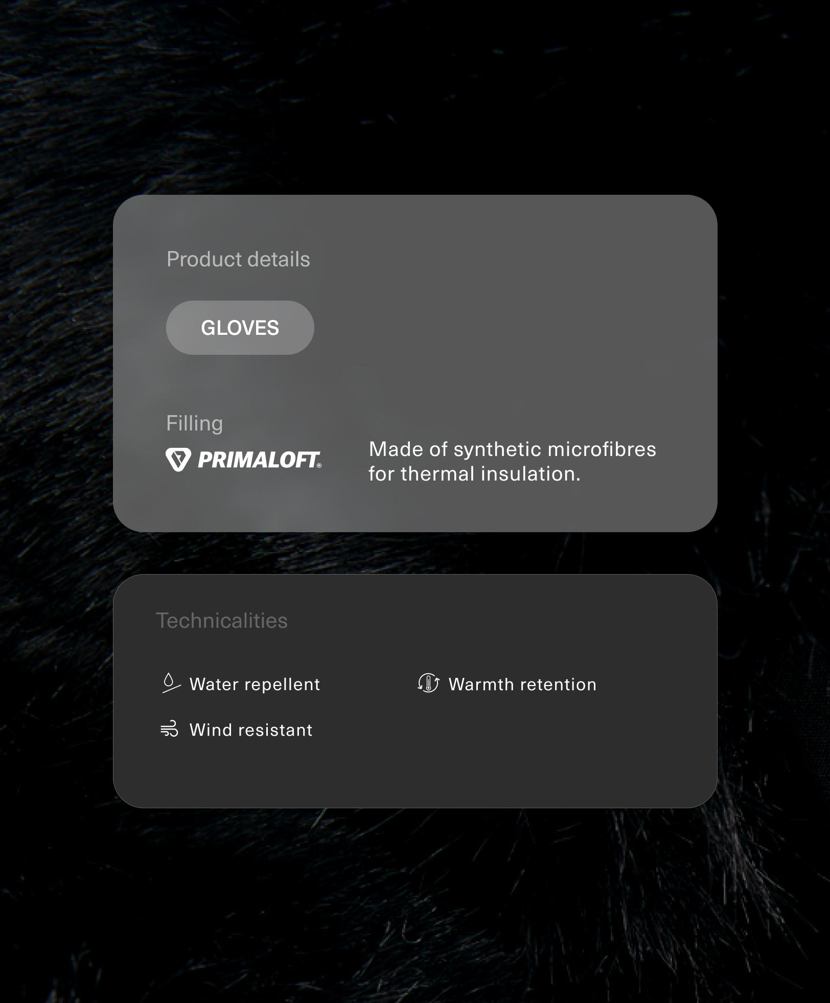 Primaloft® SKI technical mittens