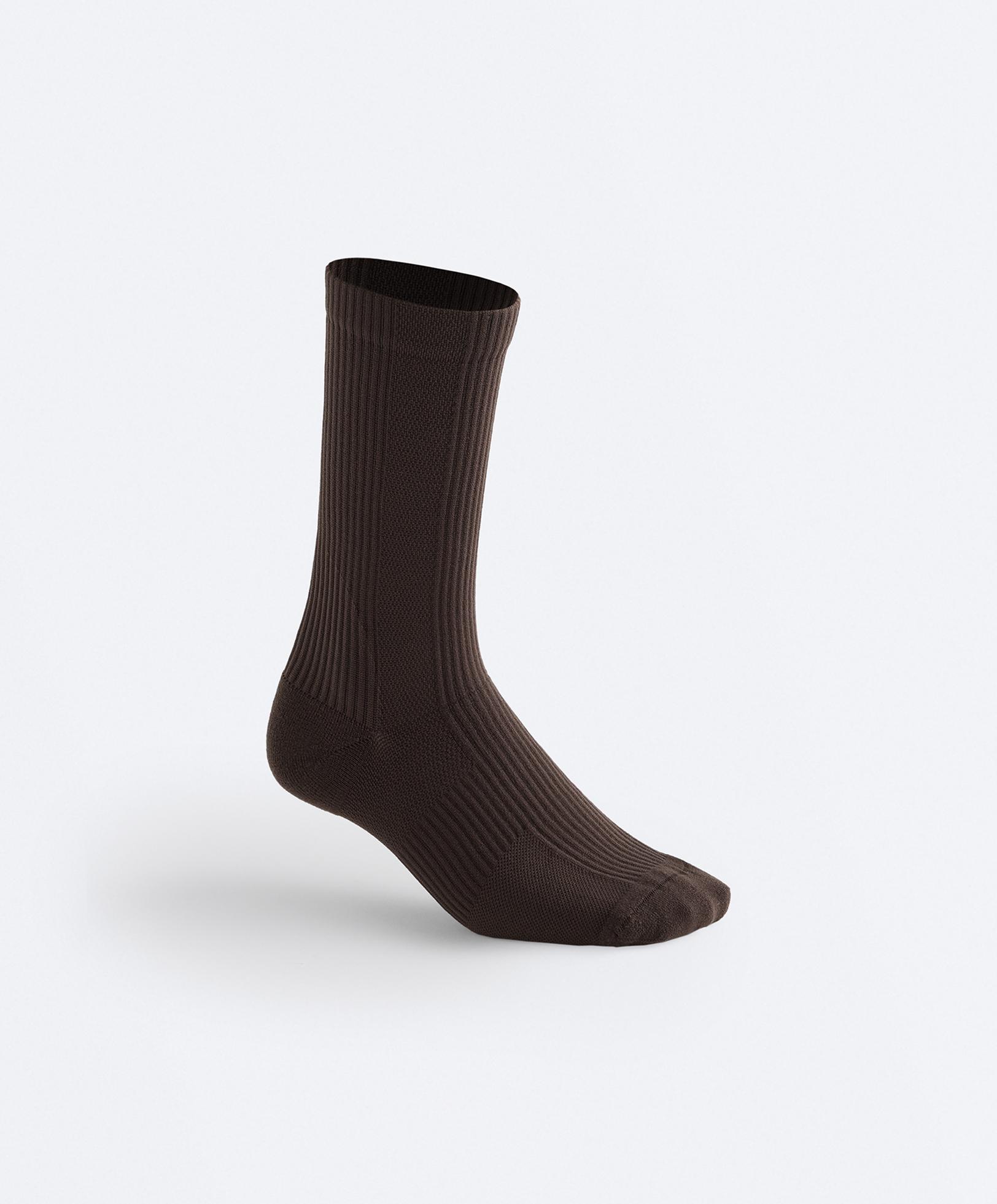 3 pairs of Classic polyamide blend sports socks — BROWN