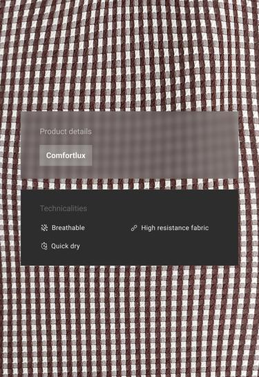 Comfortlux gingham short jumpsuit — DARK REDDISH‑BROWN 2