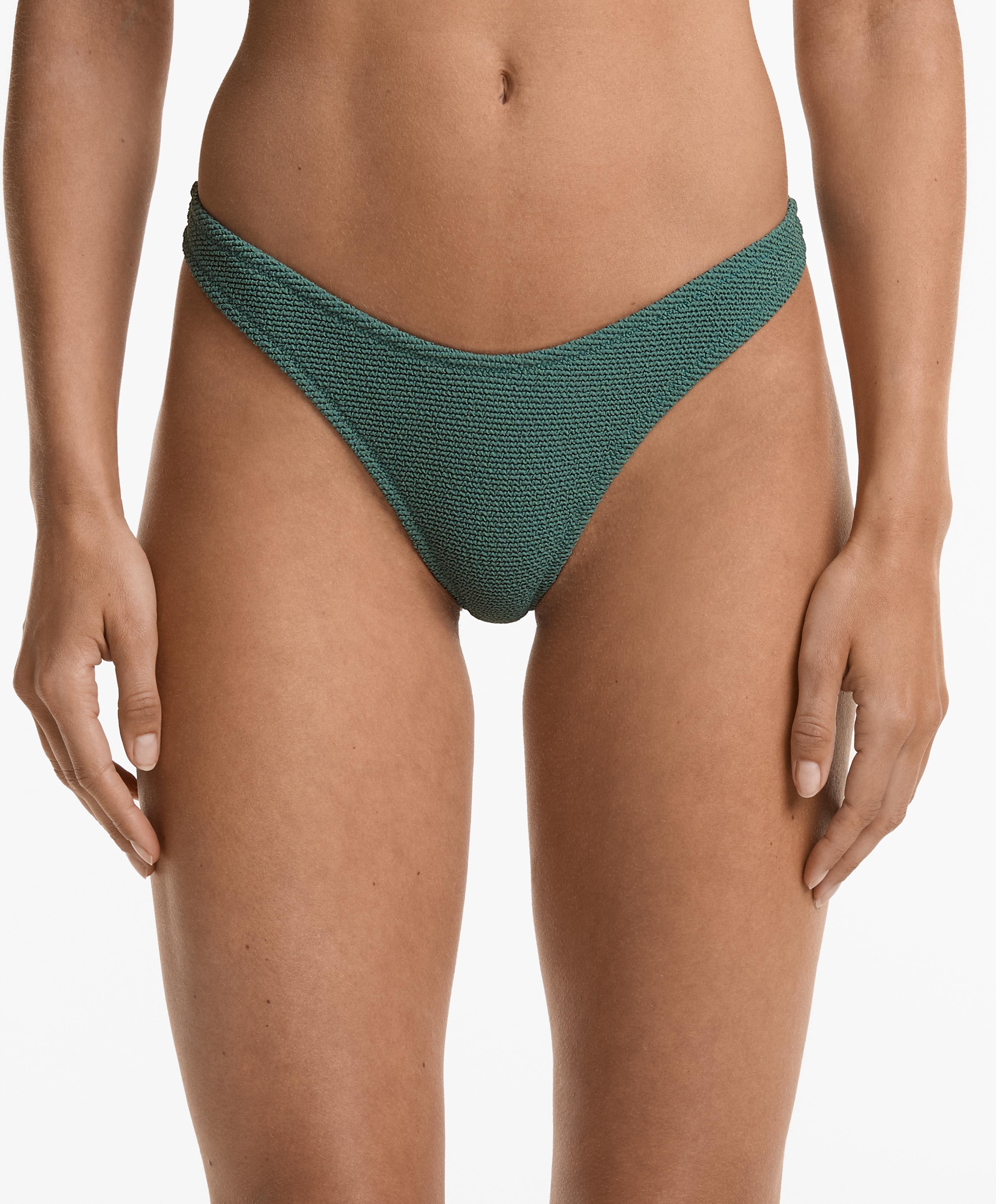 Bikini braga brasileña crinkle corte U