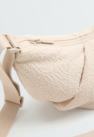Textured quilted crossbody bag — ECRU 6