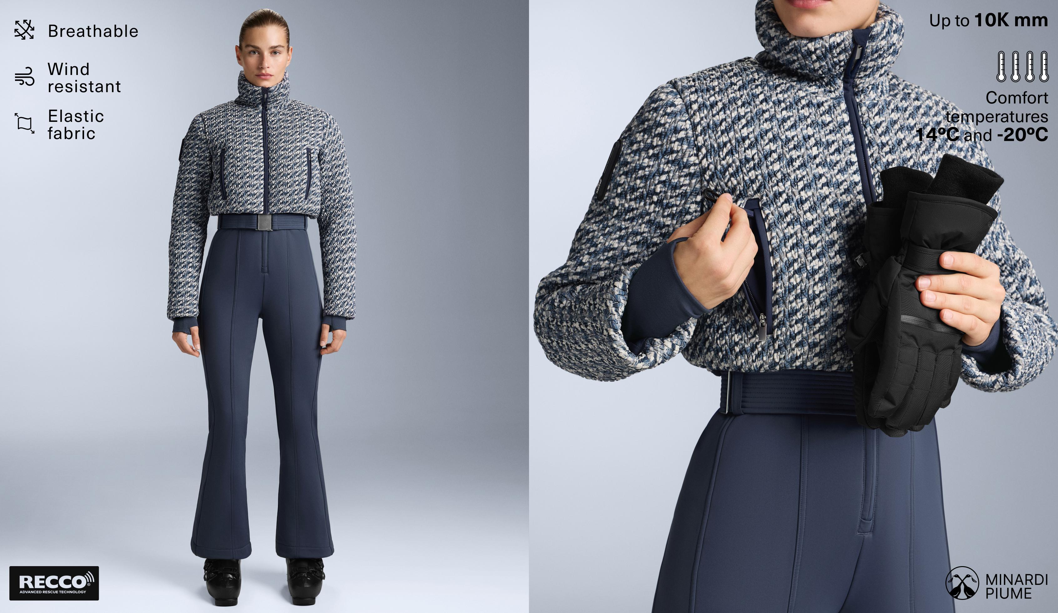 MINARDI PIUME SKI water-resistant twist padded down jumpsuit