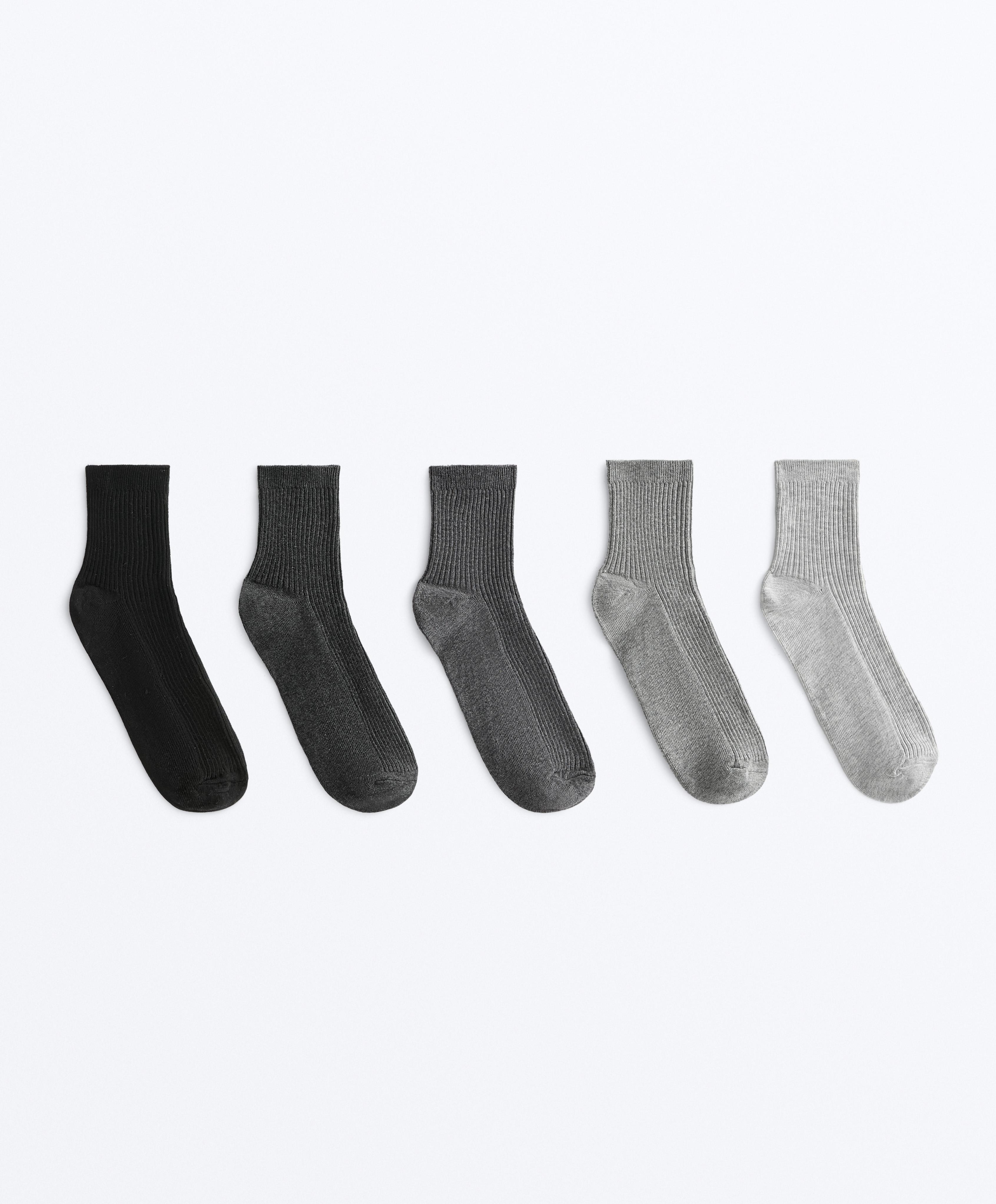 5 paires de chaussettes quarter avec coton - Soldes 5 paires de chaussettes quarter avec coton - Soldes