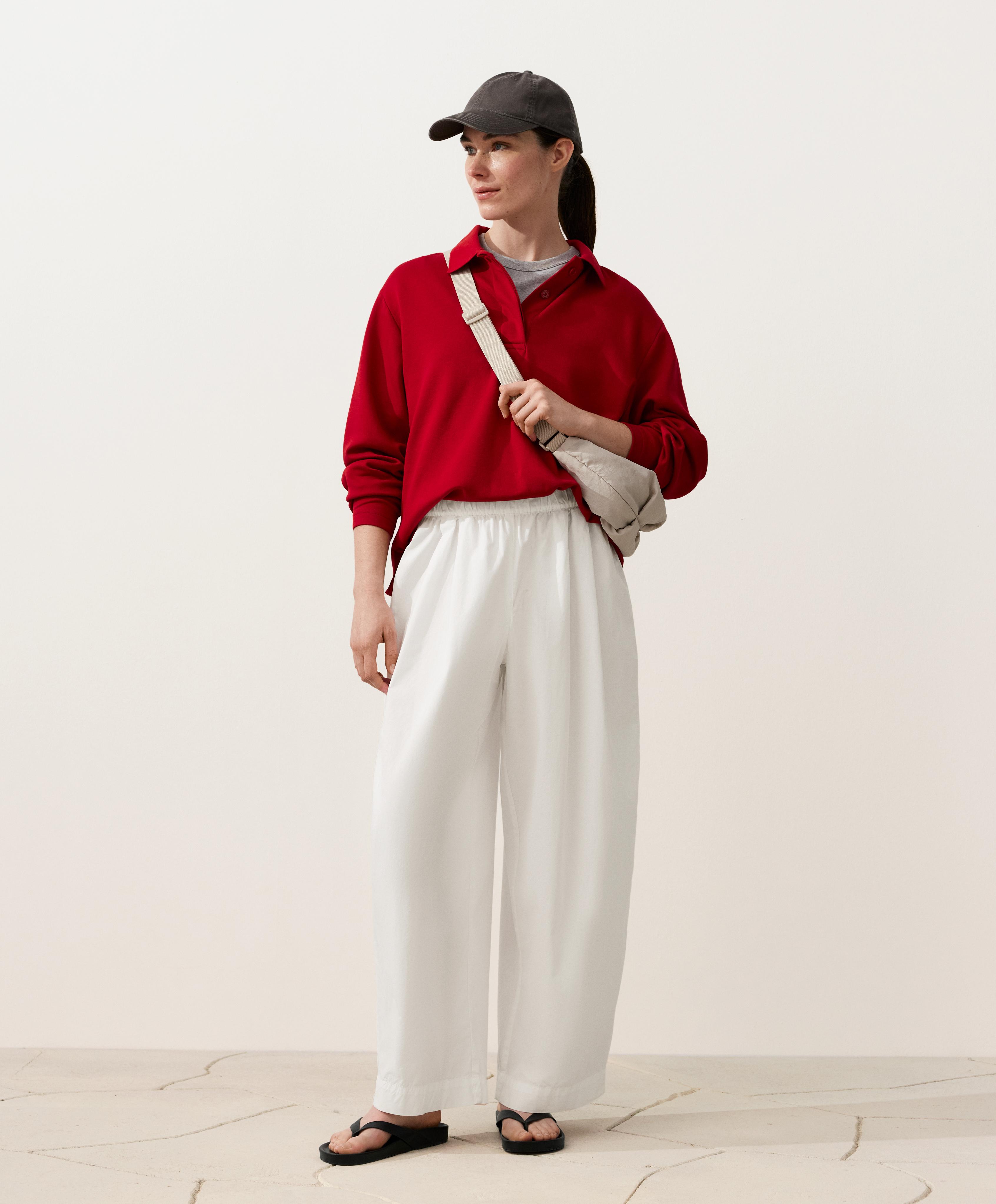 Pantalón tapered pliegues 100% algodón Pantalón tapered pliegues 100% algodón