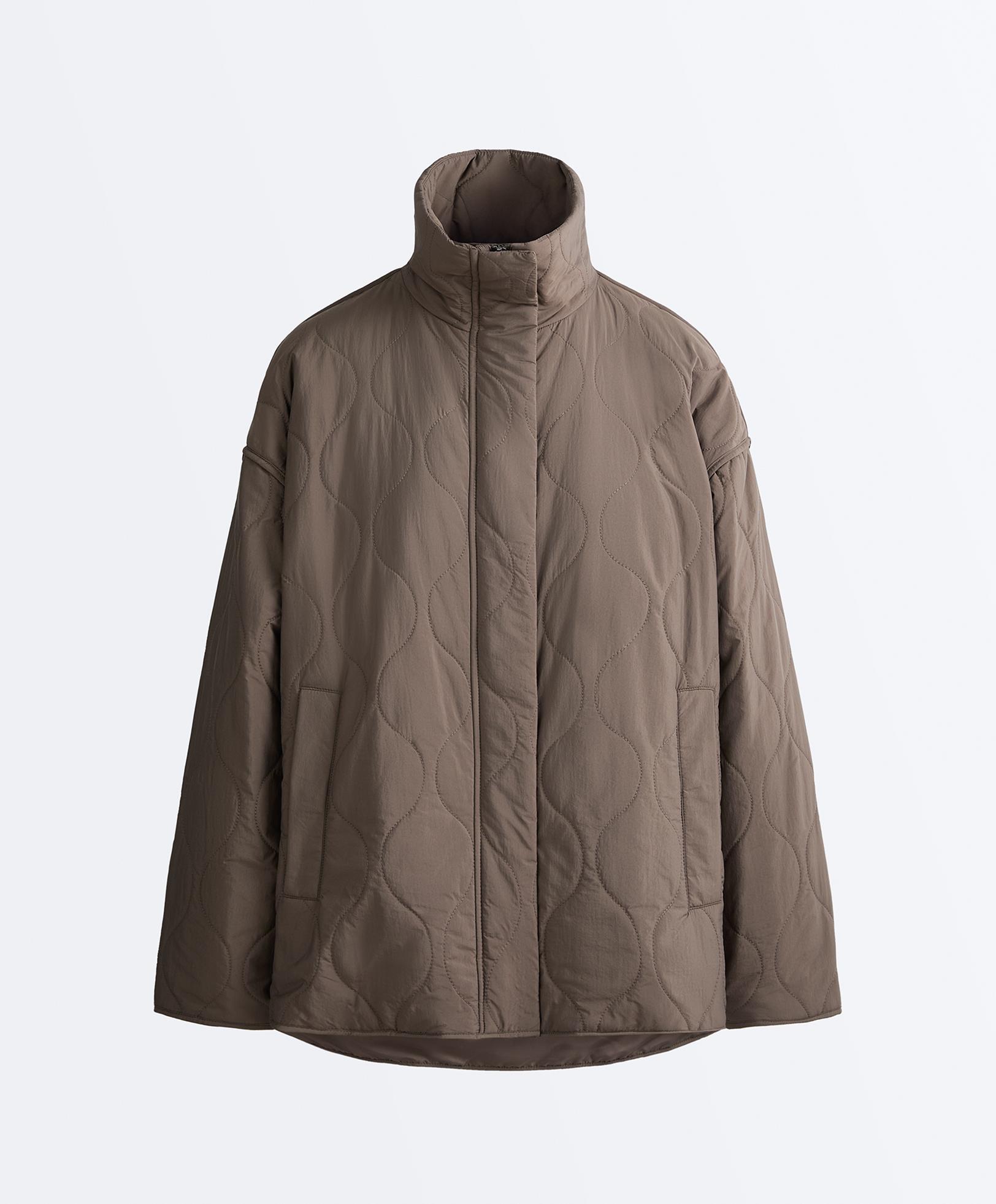 Water-repellent FELLEX® AEROGEL padded jacket — WASHED TAUPE-MAUVE