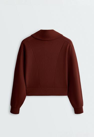 Soft-touch modal bomber jacket — TERRACOTTA 7
