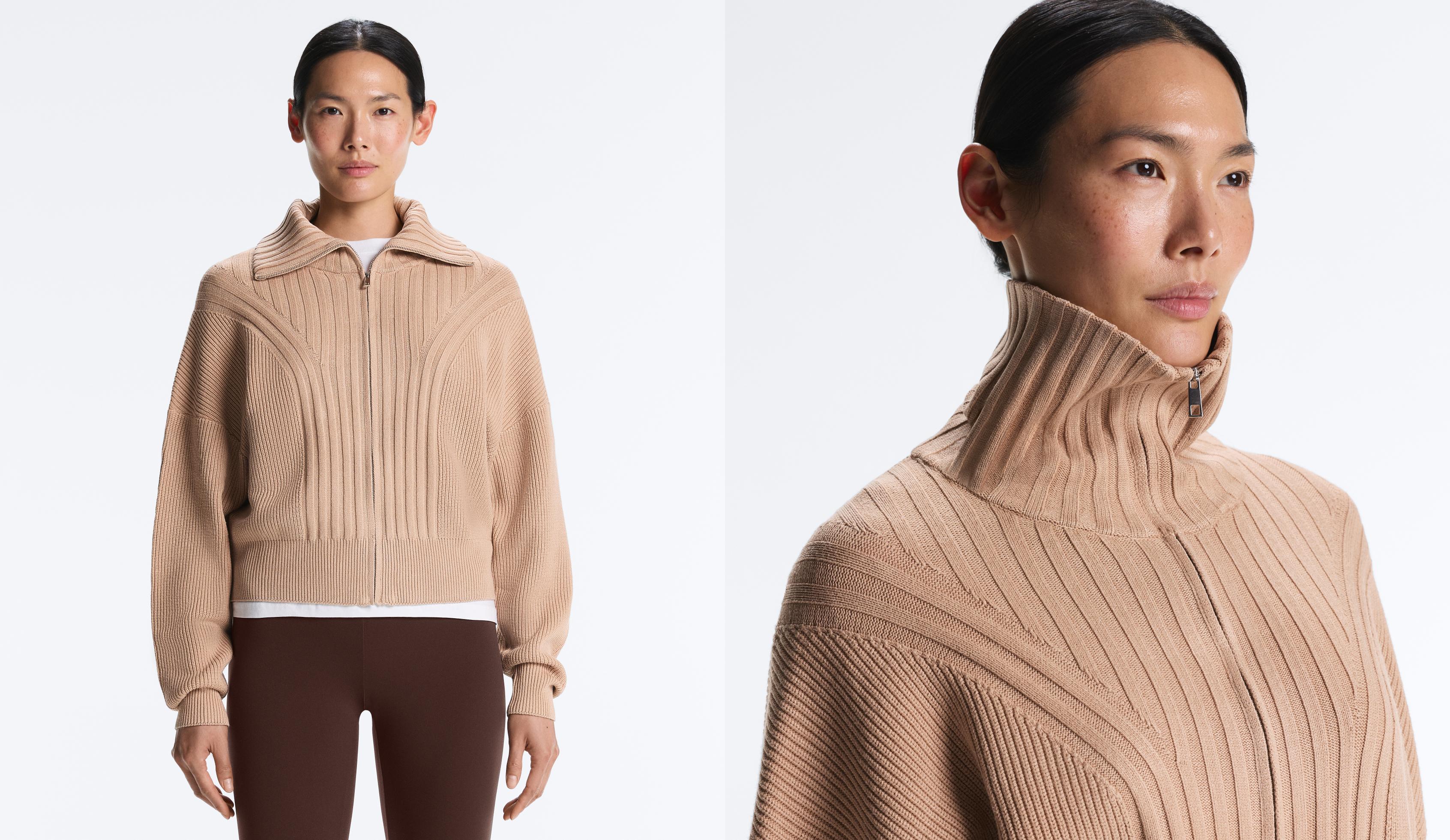 Ribbed knit jacket — PRALINE