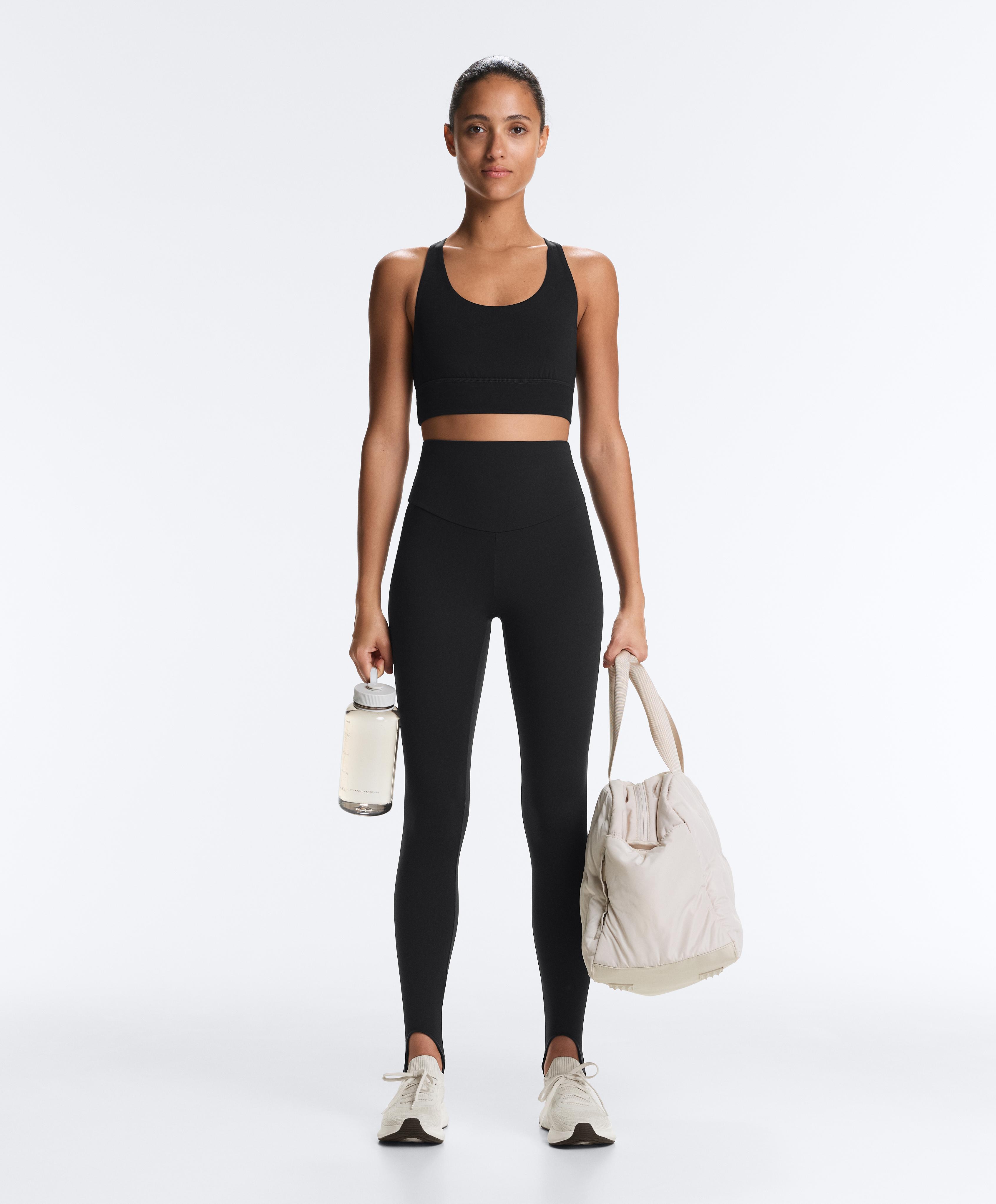 Comfortlux super-high-rise ankle-length leggings — BLACK