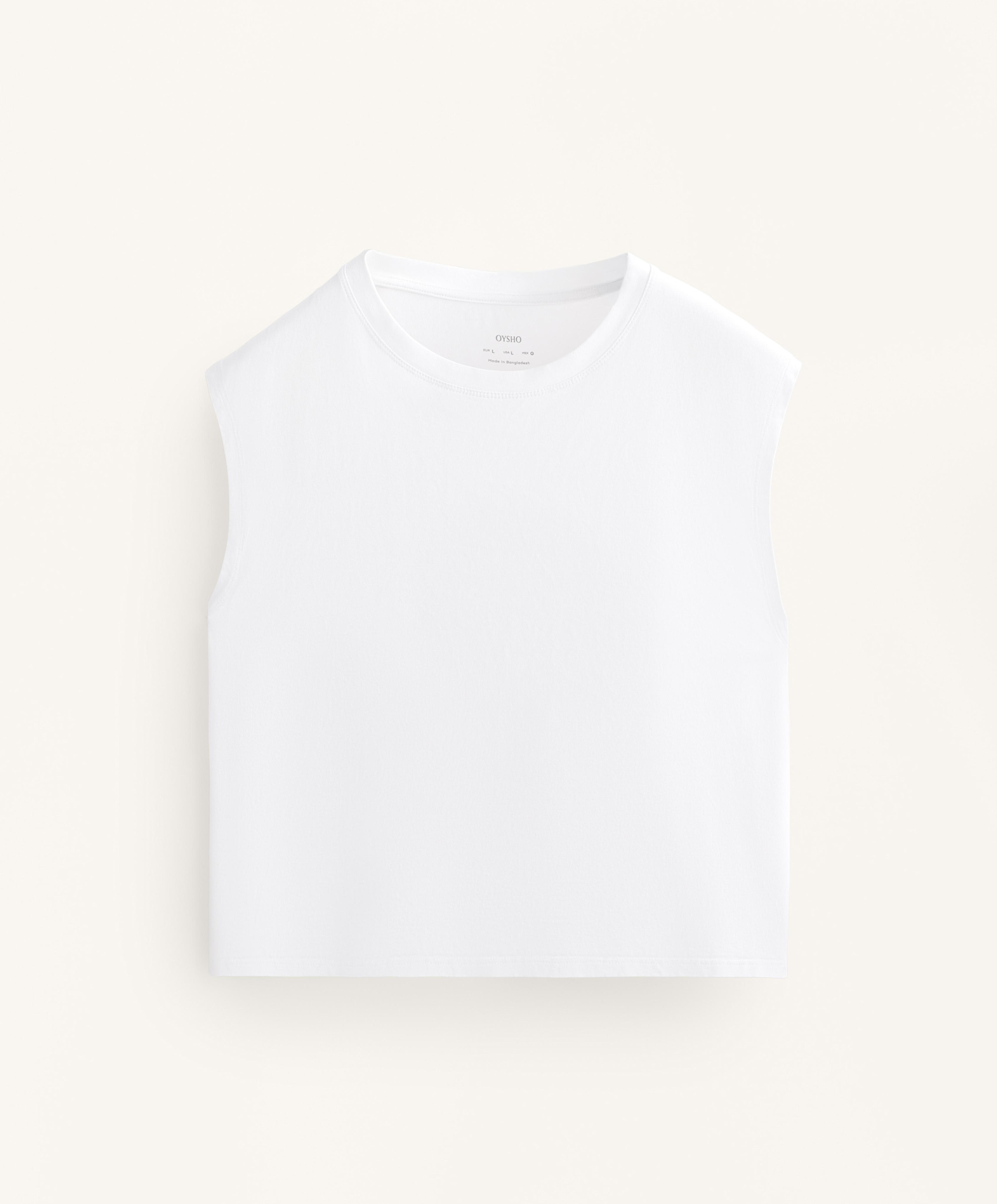Canotta senza maniche in misto cotone OYSHO Italia
