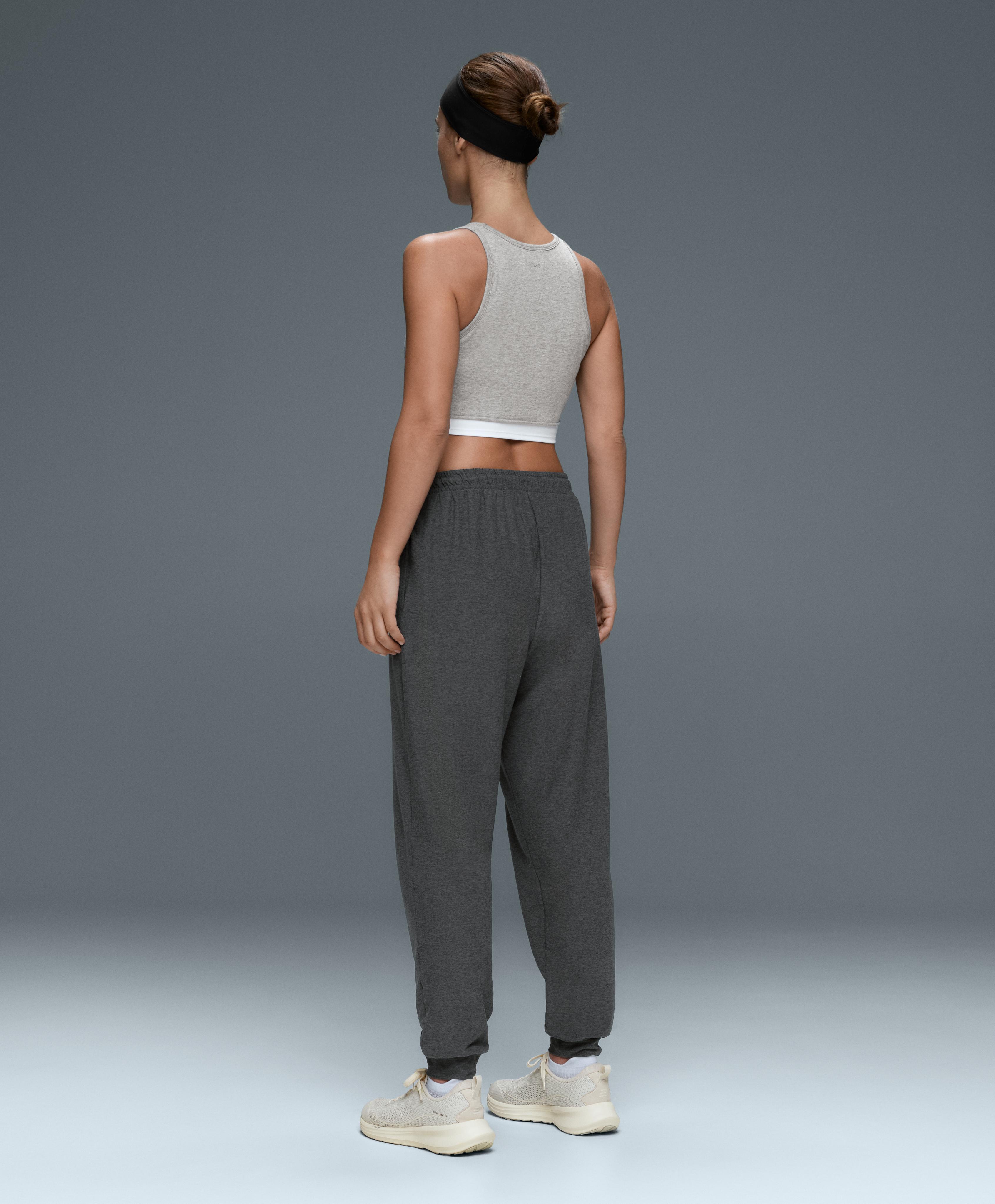 Marl overlay halterneck tank top — GREY MELANGE