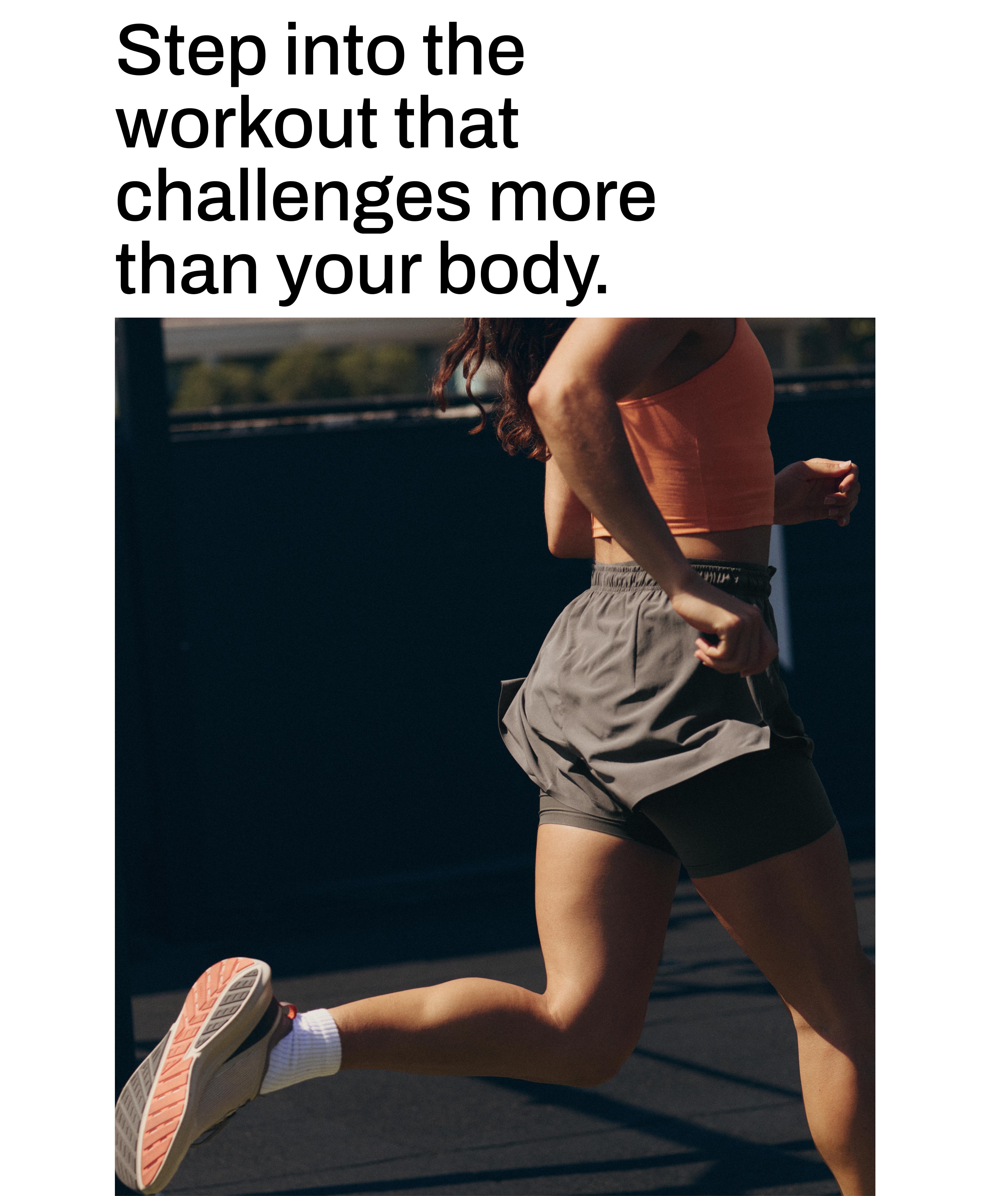 Mid rise 2-in-1 technical shorts — CHARCOAL GREY