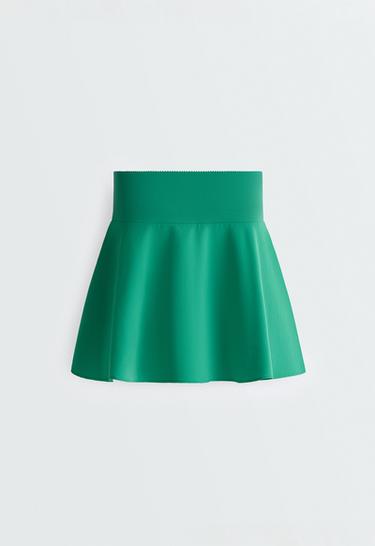 High rise Compressive skirt — EMERALD GREEN 10